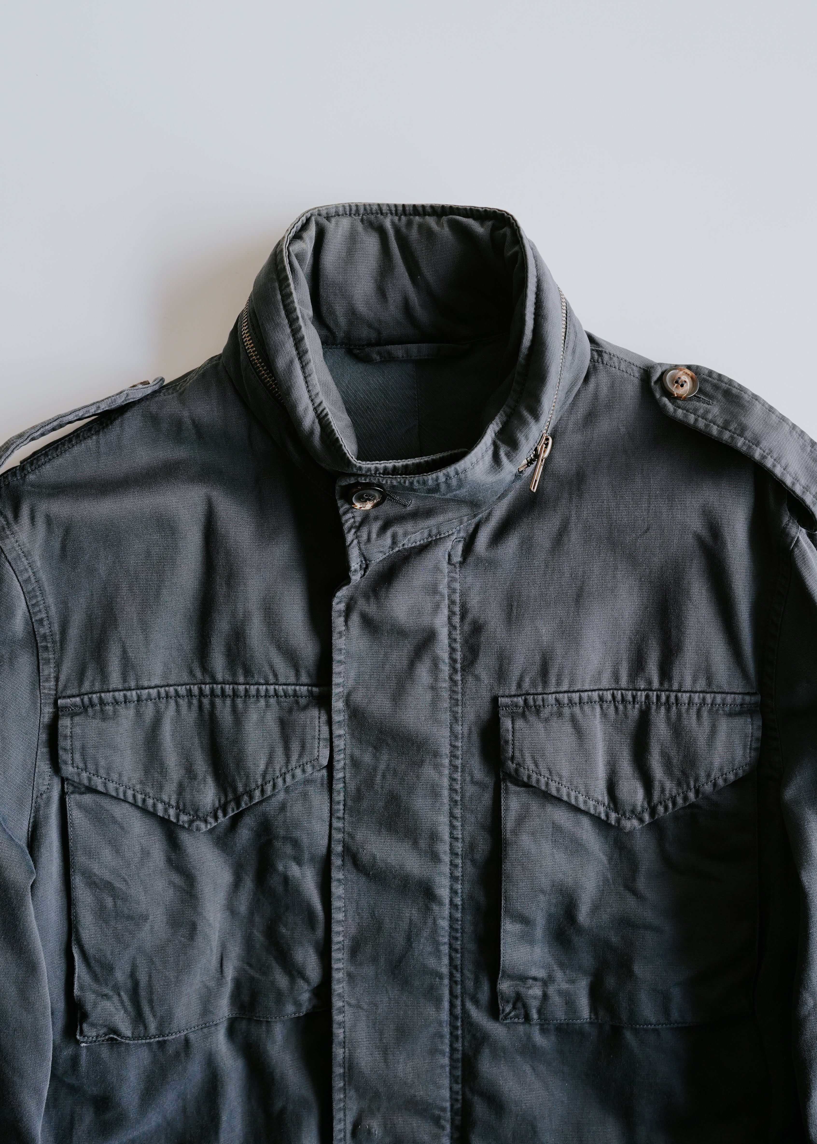 Martin Margiela 08SS fly-front military jacket