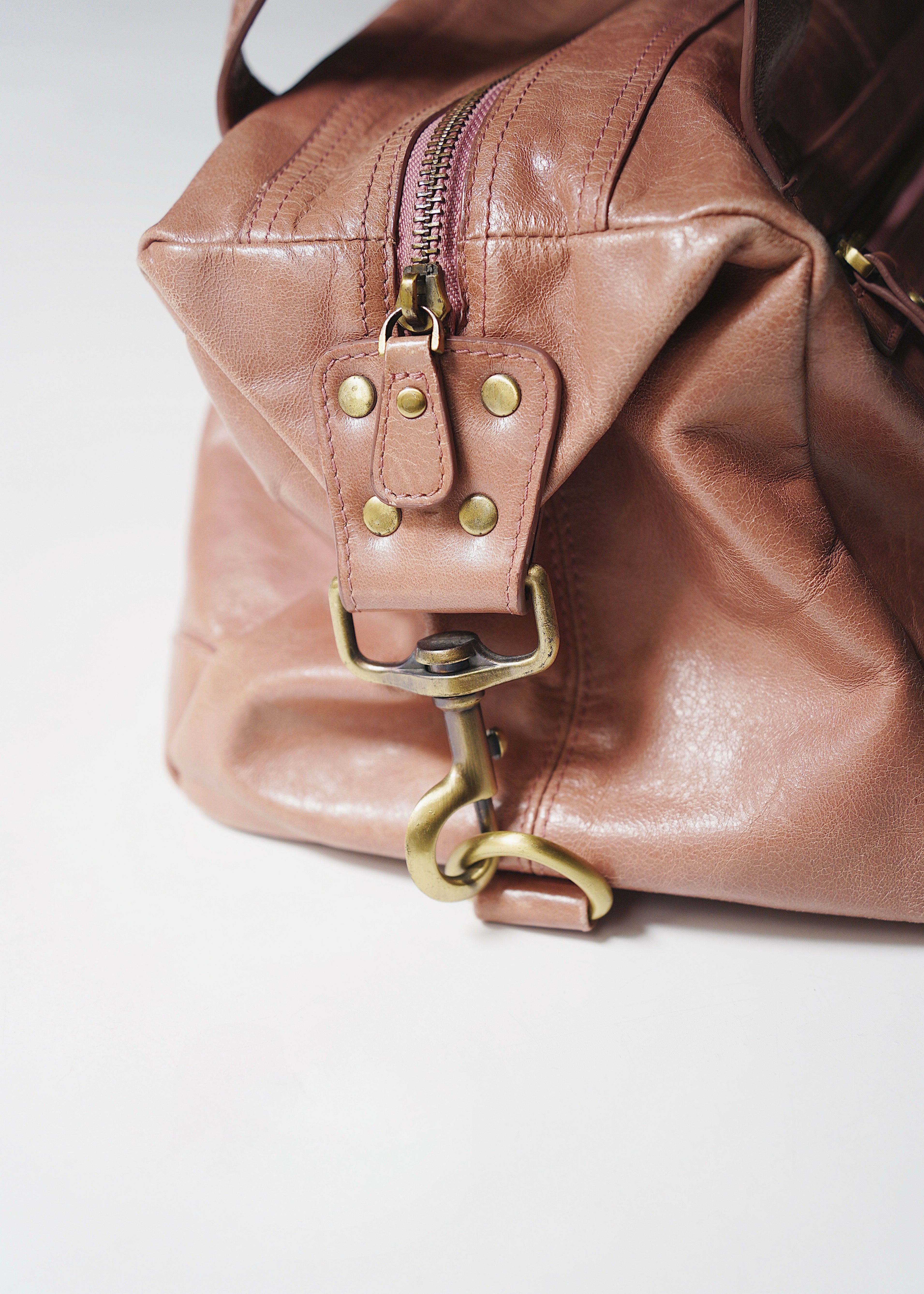 00's BALENCIAGA leather boston bag