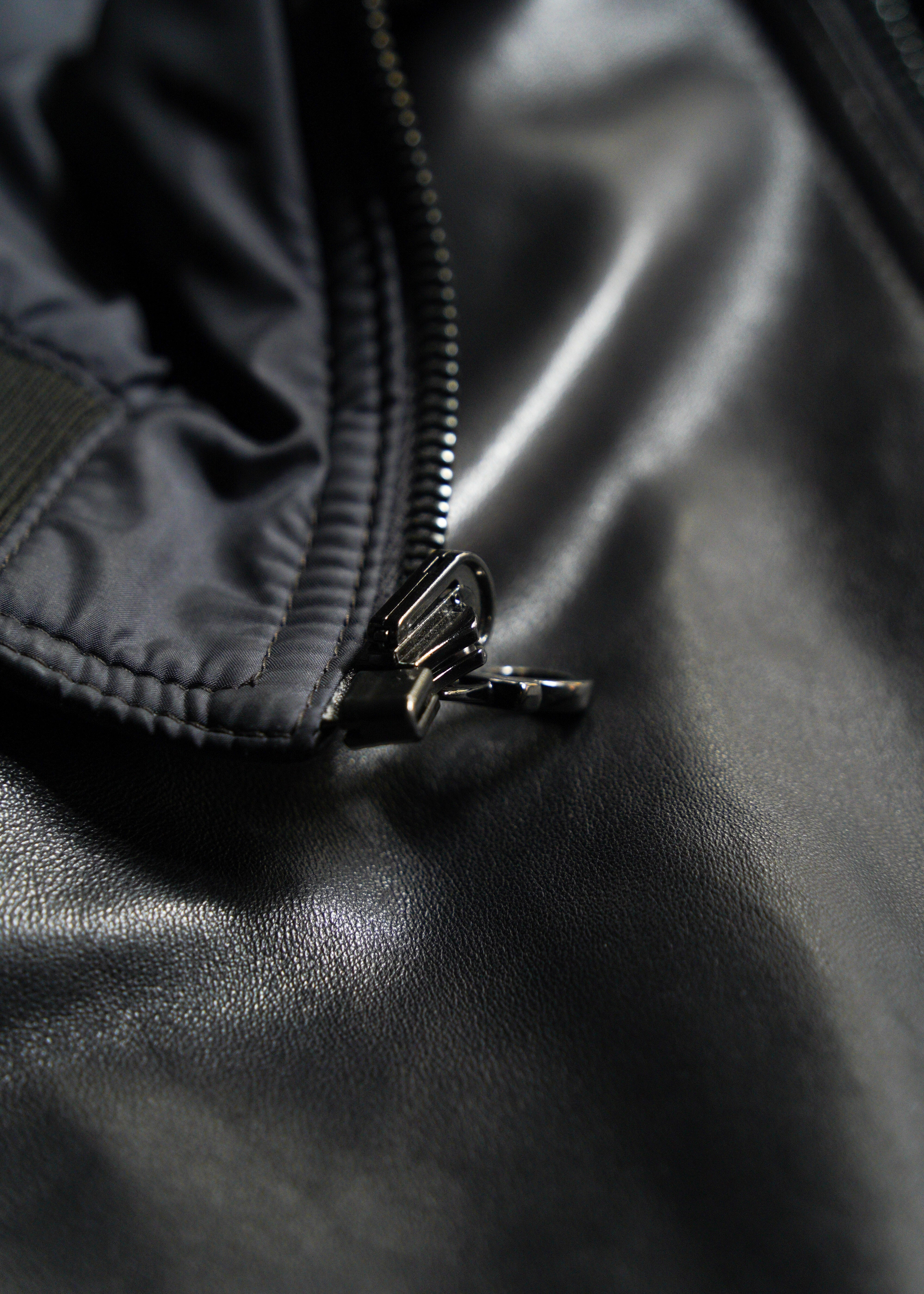 90’s Salvatore Ferragamo reversible single zip up leather jacket