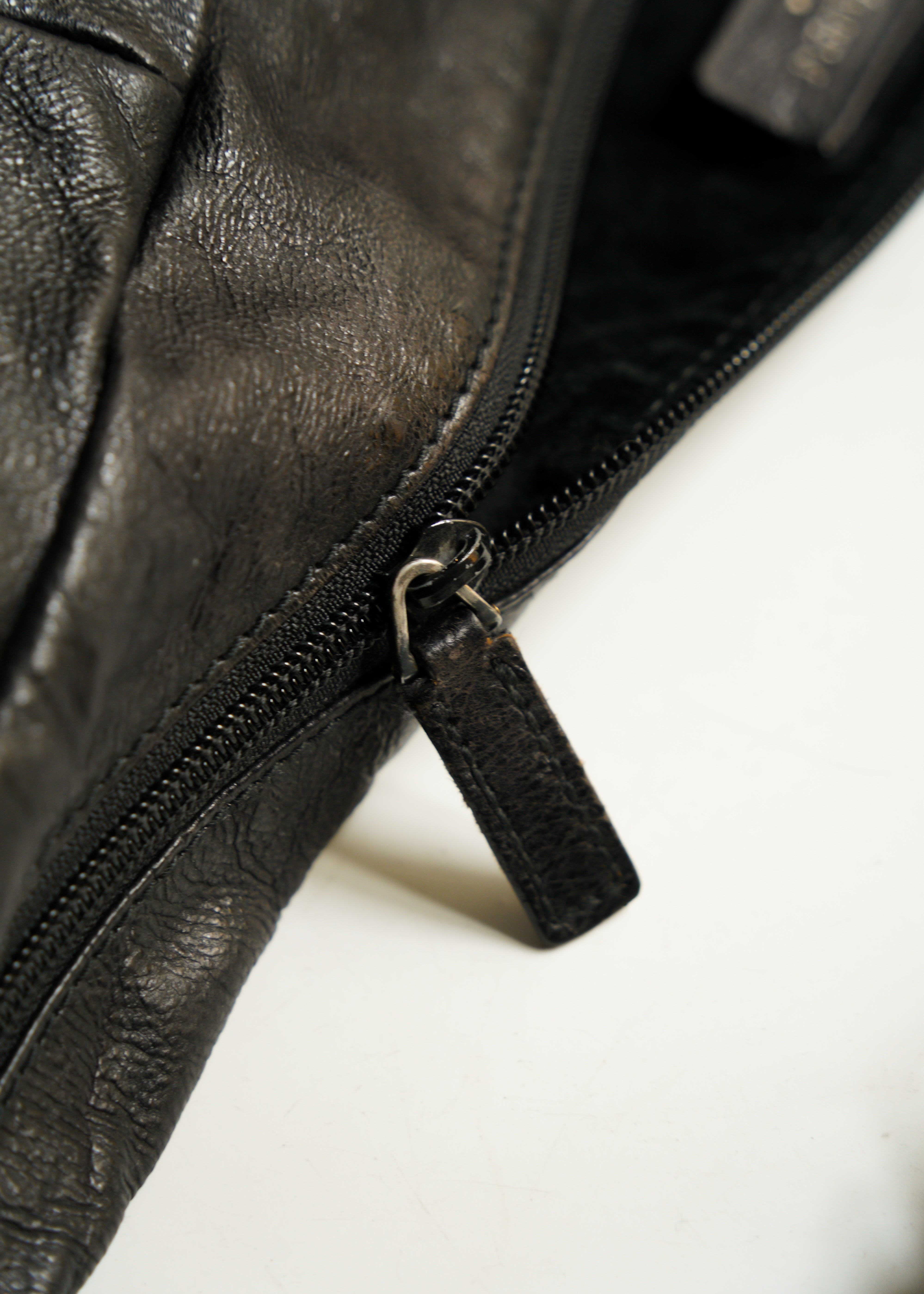 Yves saint laurent rive gauche 02 AW leather hobo bag