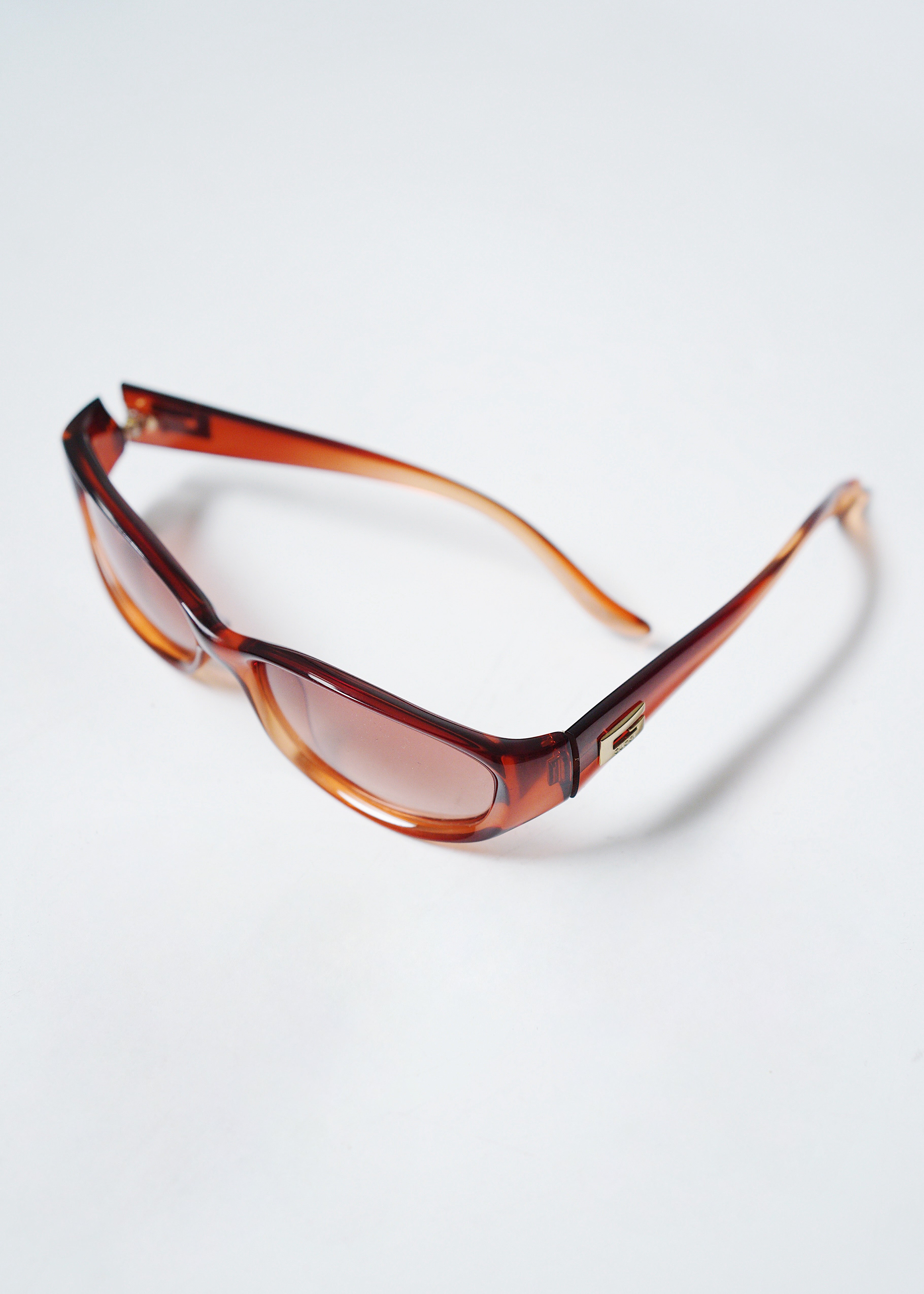 GUCCI 00SS clear frame sunglasses