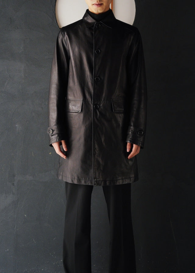 00’s PRADA SPORT reversible leather car coat