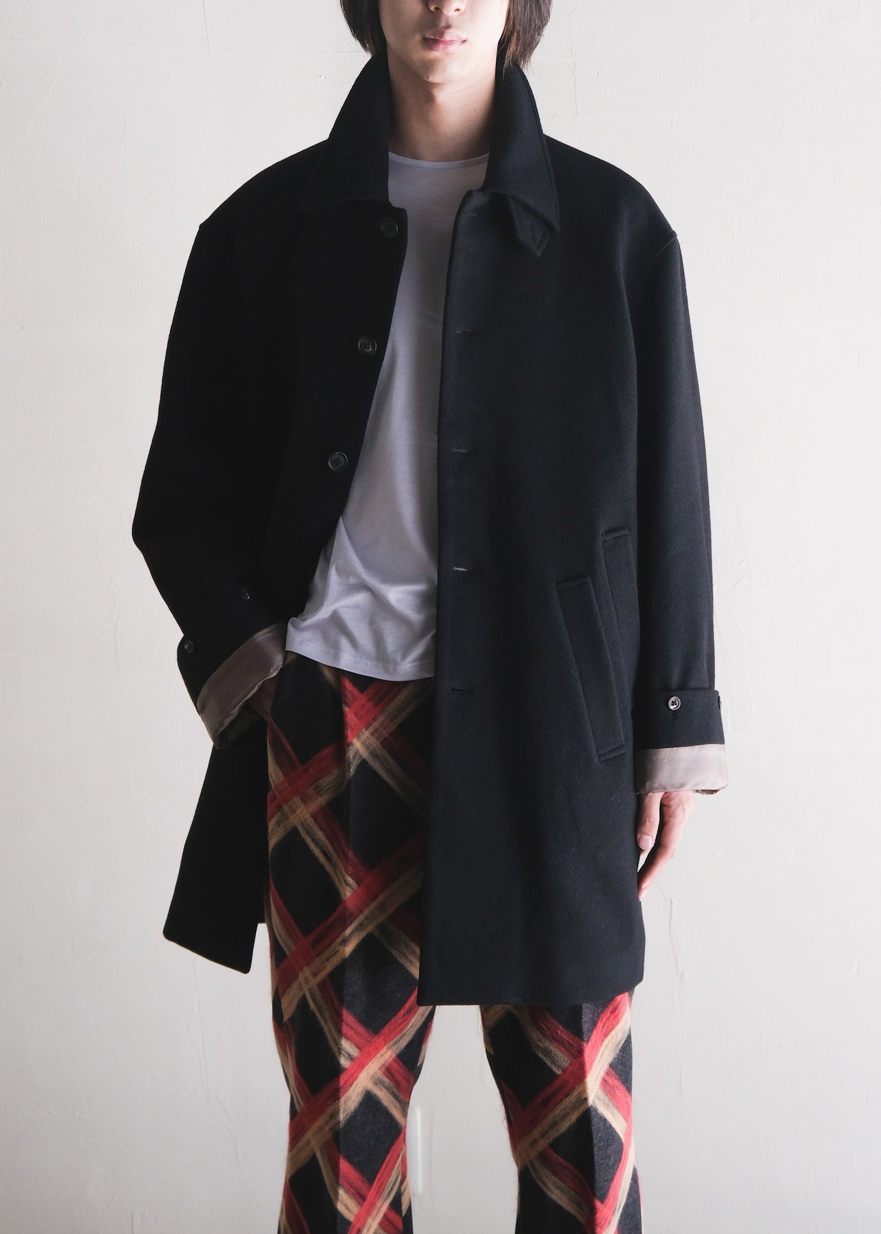 SASAKI SATORU ササキサトル 2025FW ステンカラー ロングスリーブ コート 日本製 ドメスティック 新作 メンズ