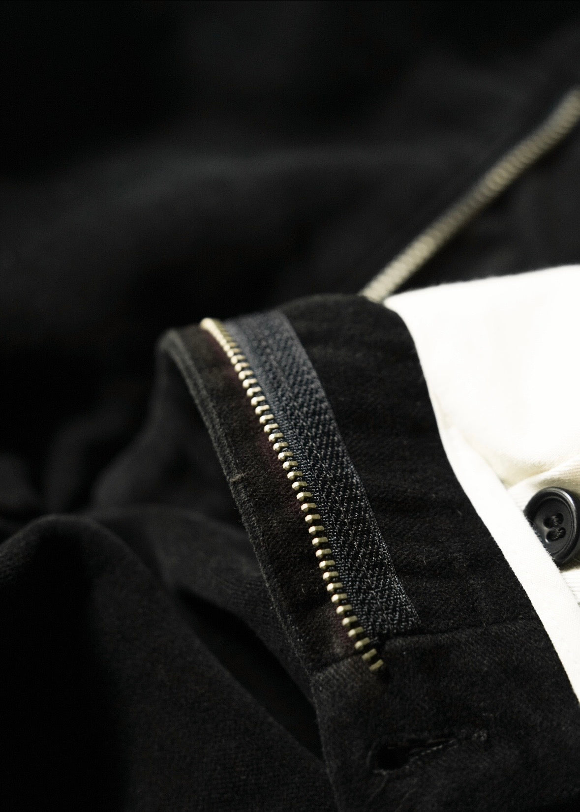 00’s ARMANI COLLEZIONI mole skin straight trousers