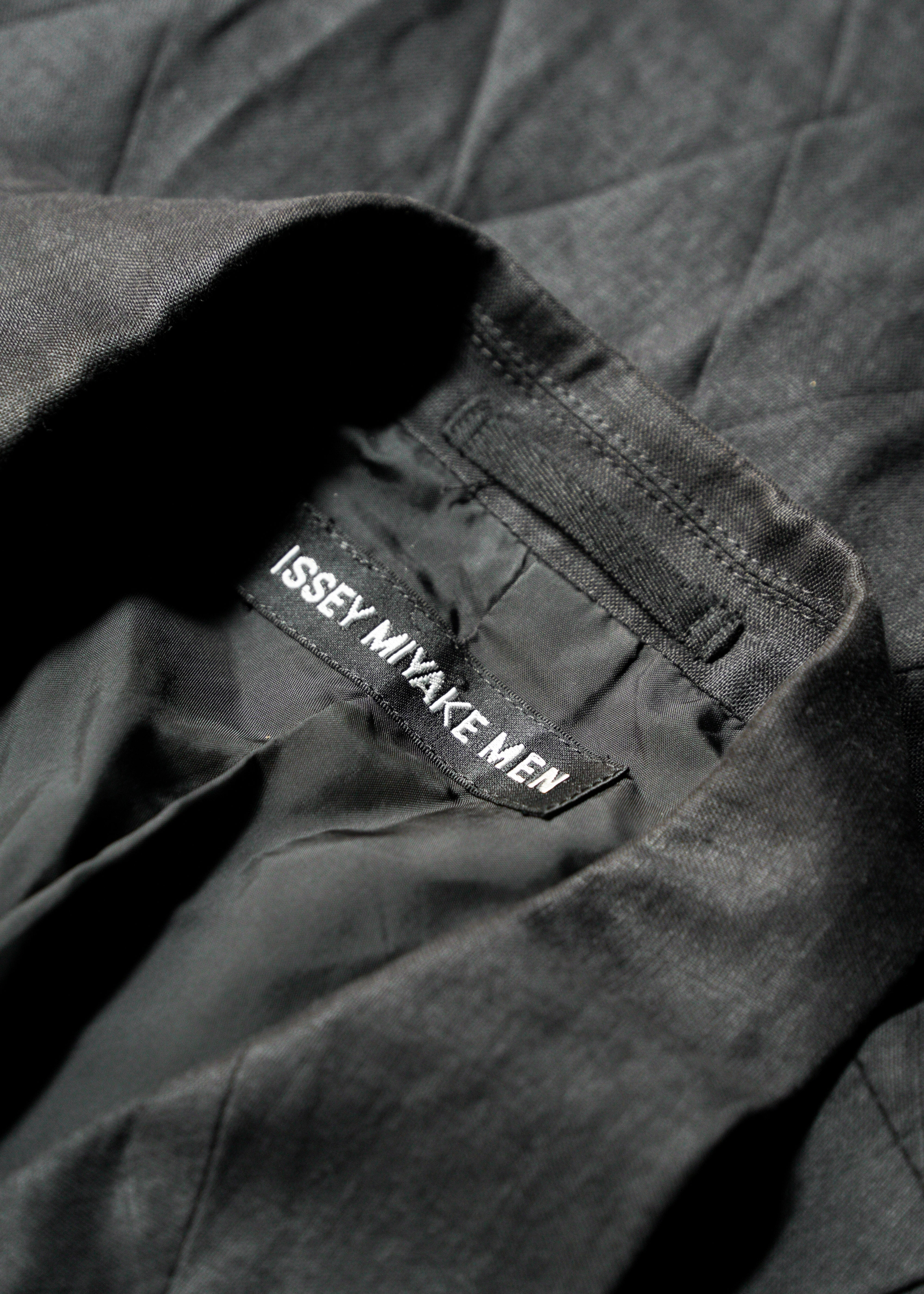 ISSEY MIYAKE MEN 02SS diamond stitch 3 b linen tailored jacket