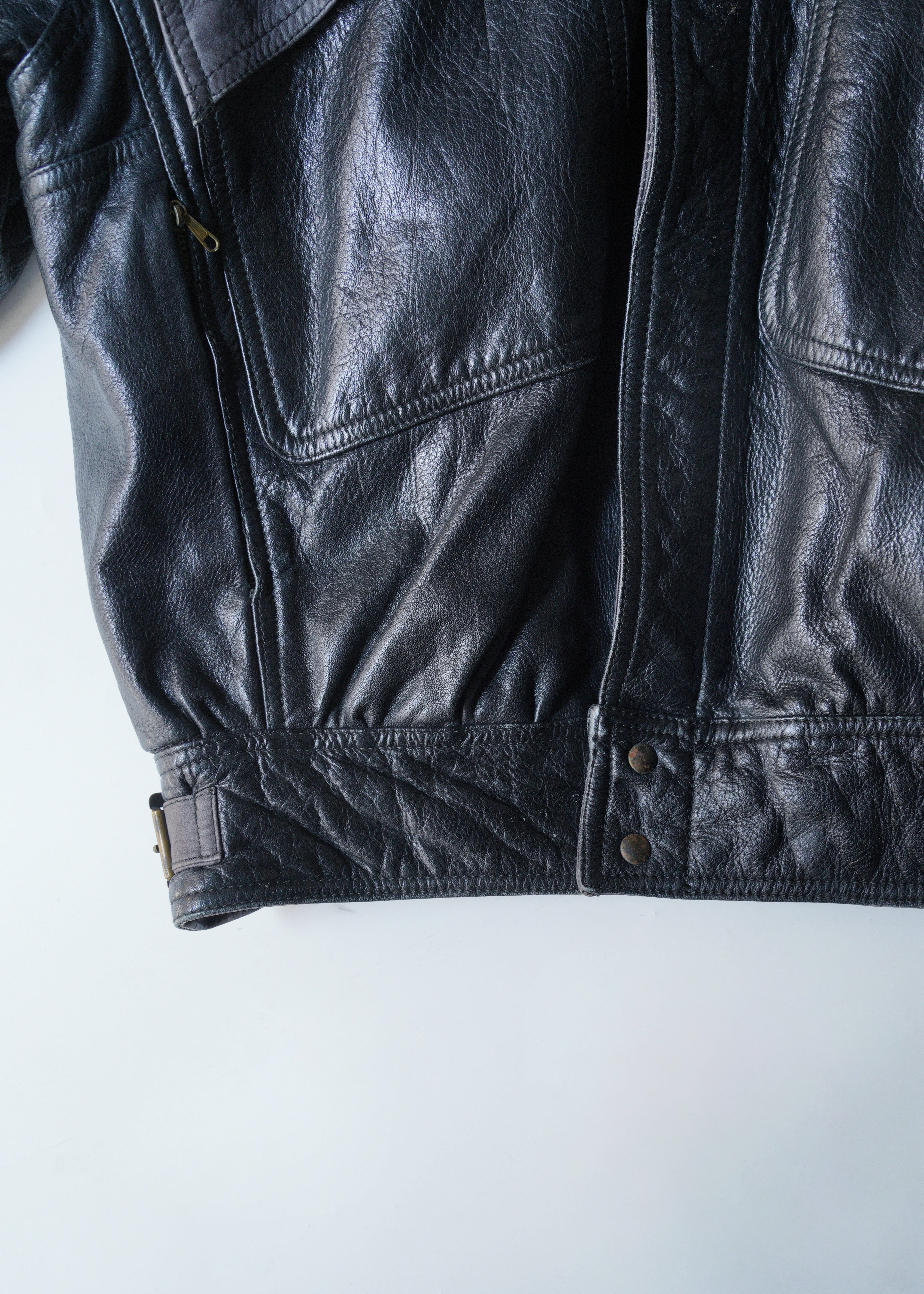 60’s Leather bomber jacket