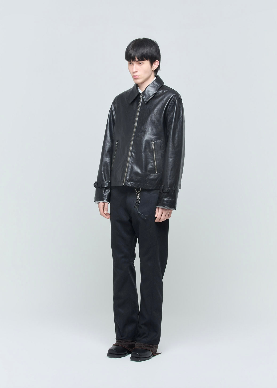 SHOOP 26AW EVERYDAY LEATHER JACKET / Black