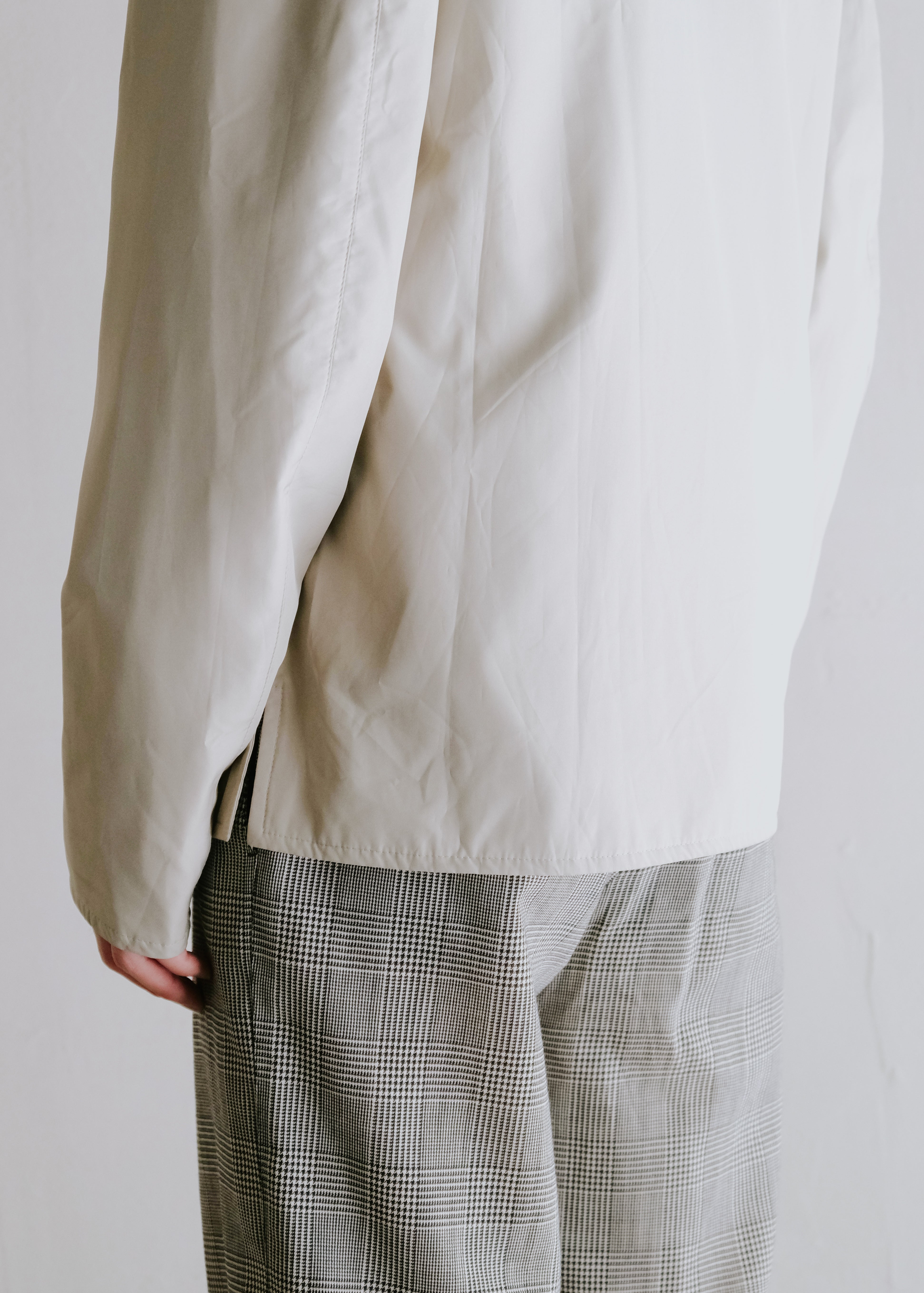 HERMÈS 00's half zip polyester light padded jacket
