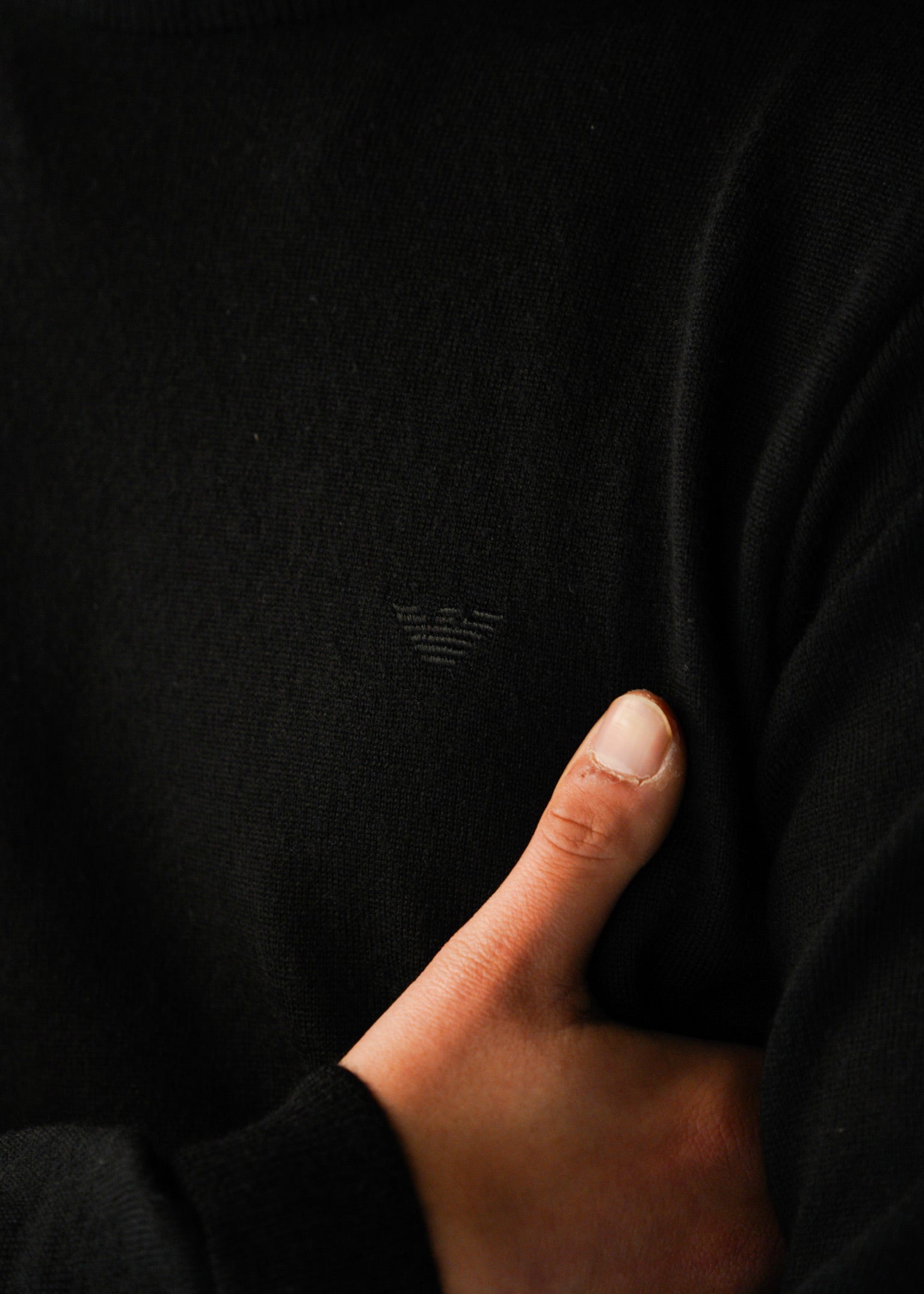 90’s EMPORIO ARMANI crew neck wool knit