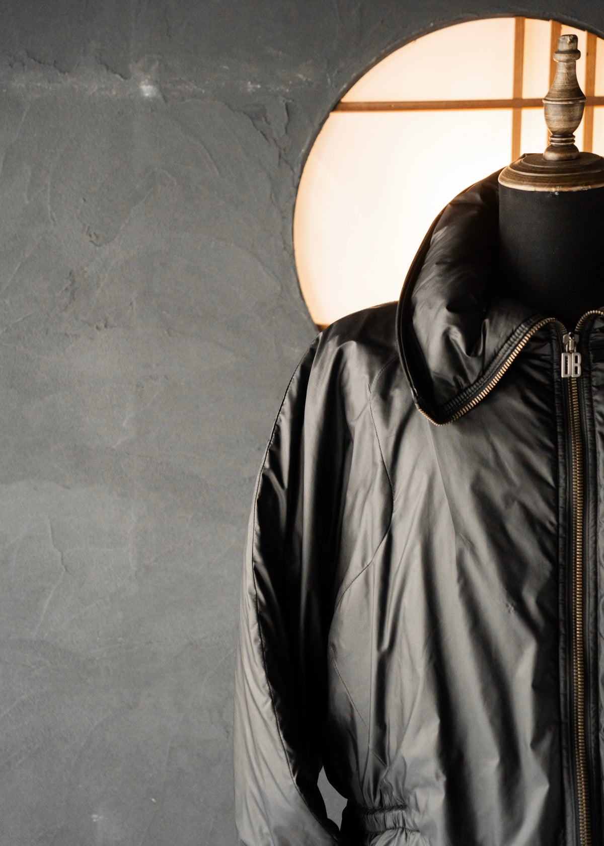 DIRK BIKKEMBERGS 99AW space collar zip up nylon jacket