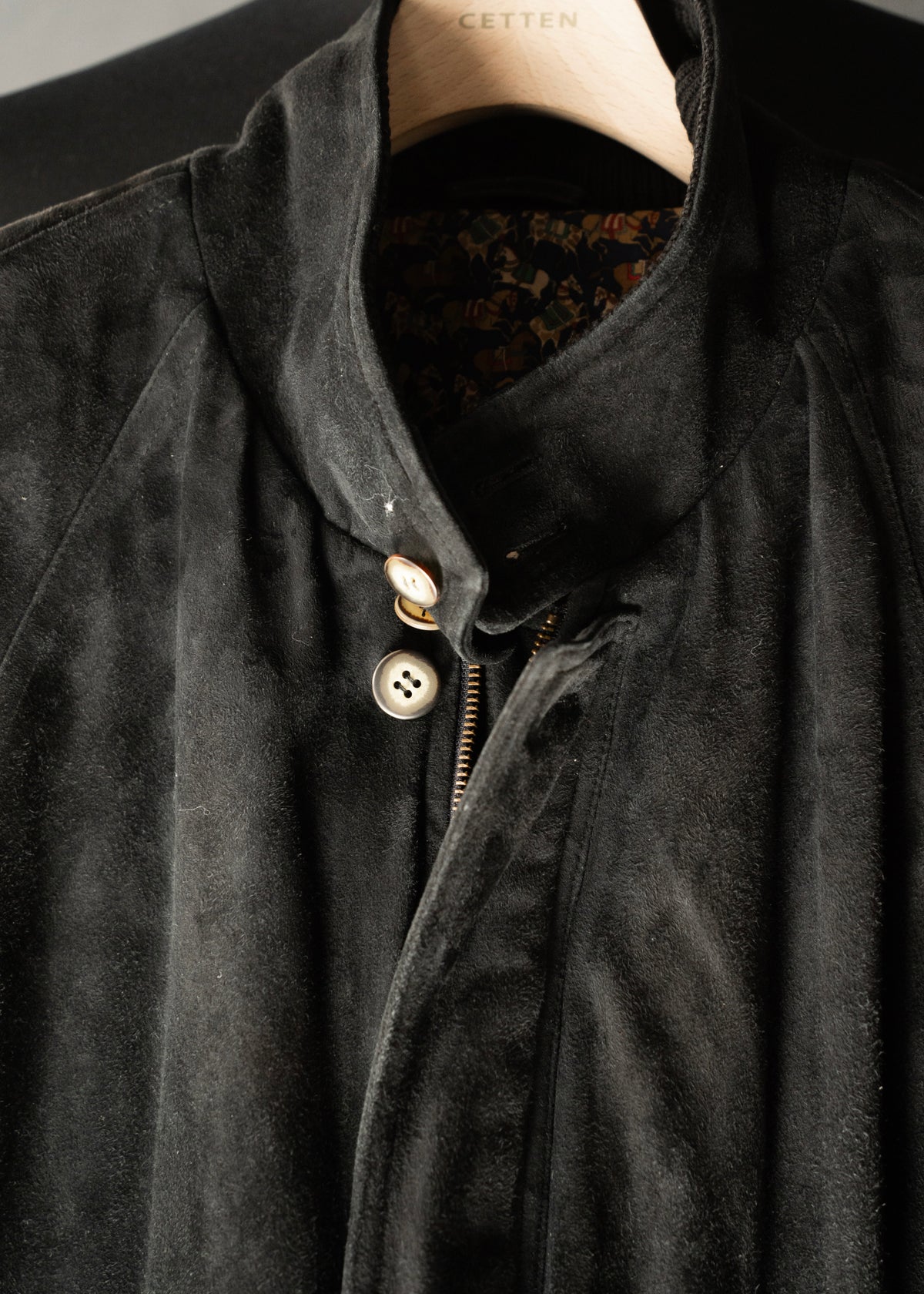 90-00’s Salvatore Ferragamo suede leather valstar jacket