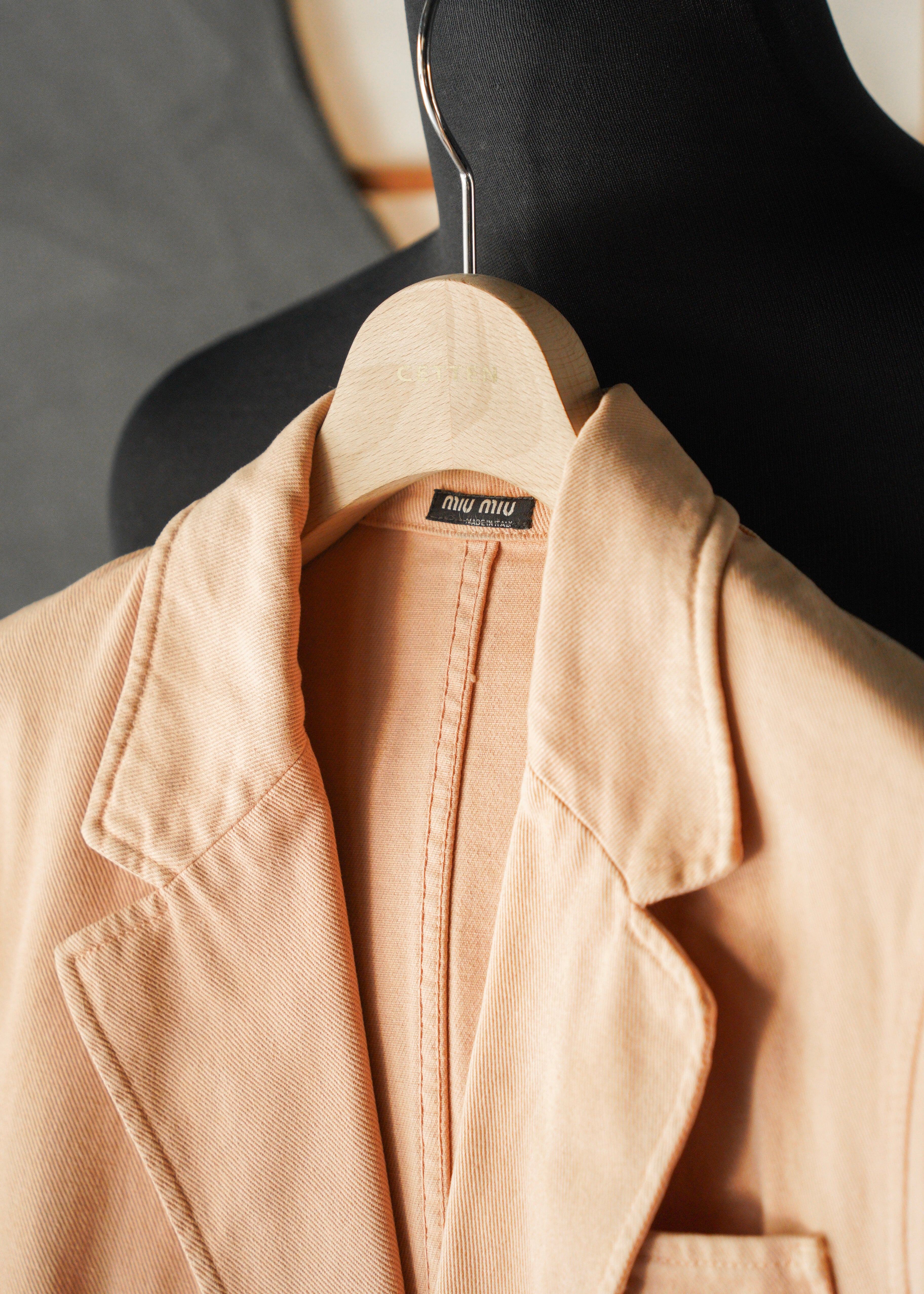 MIU MIU 02SS 2b cotton tailored jacket