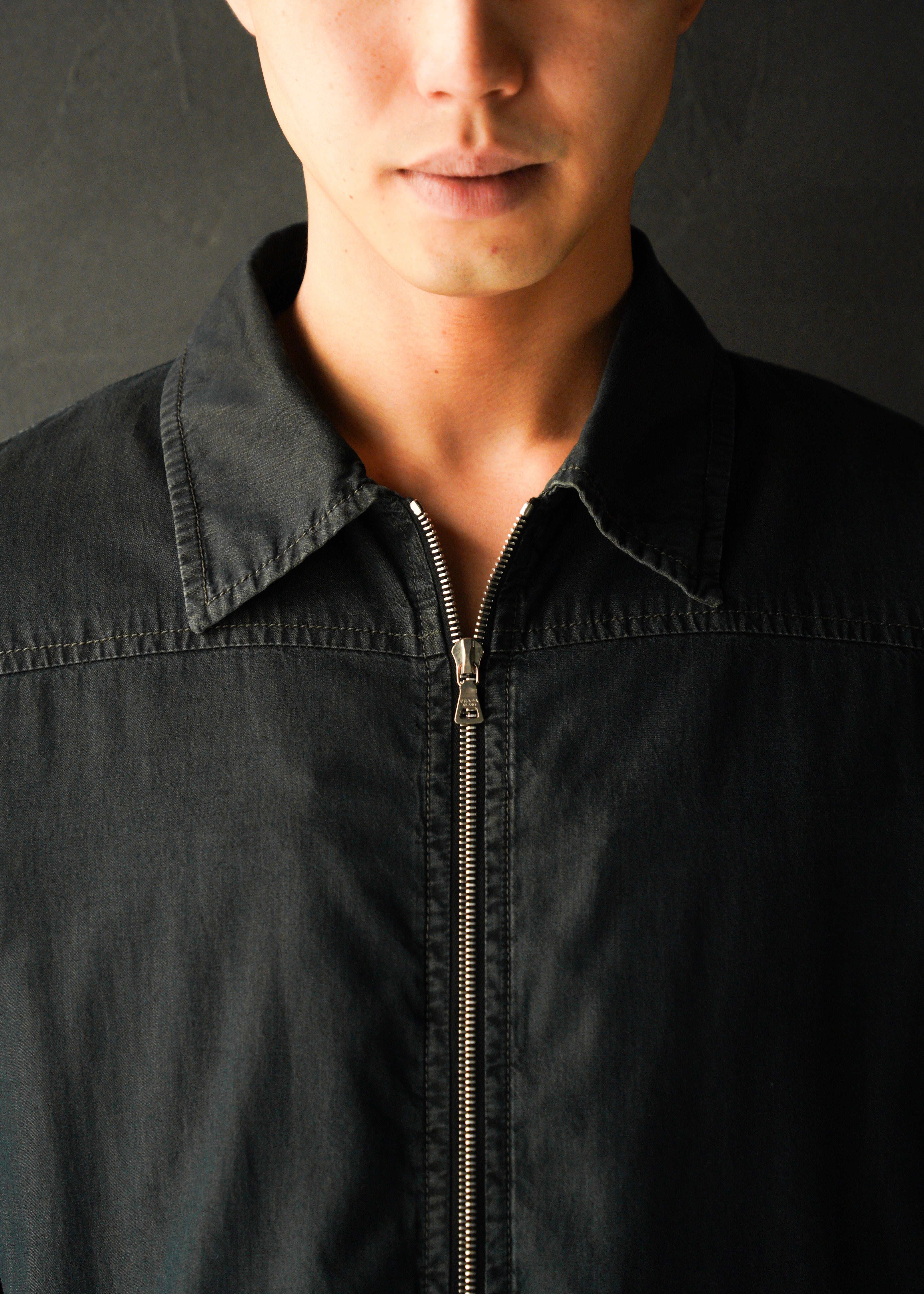 00’s PRADA zip up cotton jacket