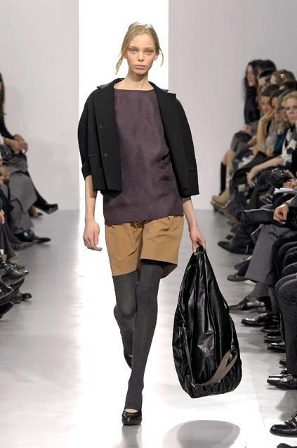 MARNI 07AW gathered leather hobo bag