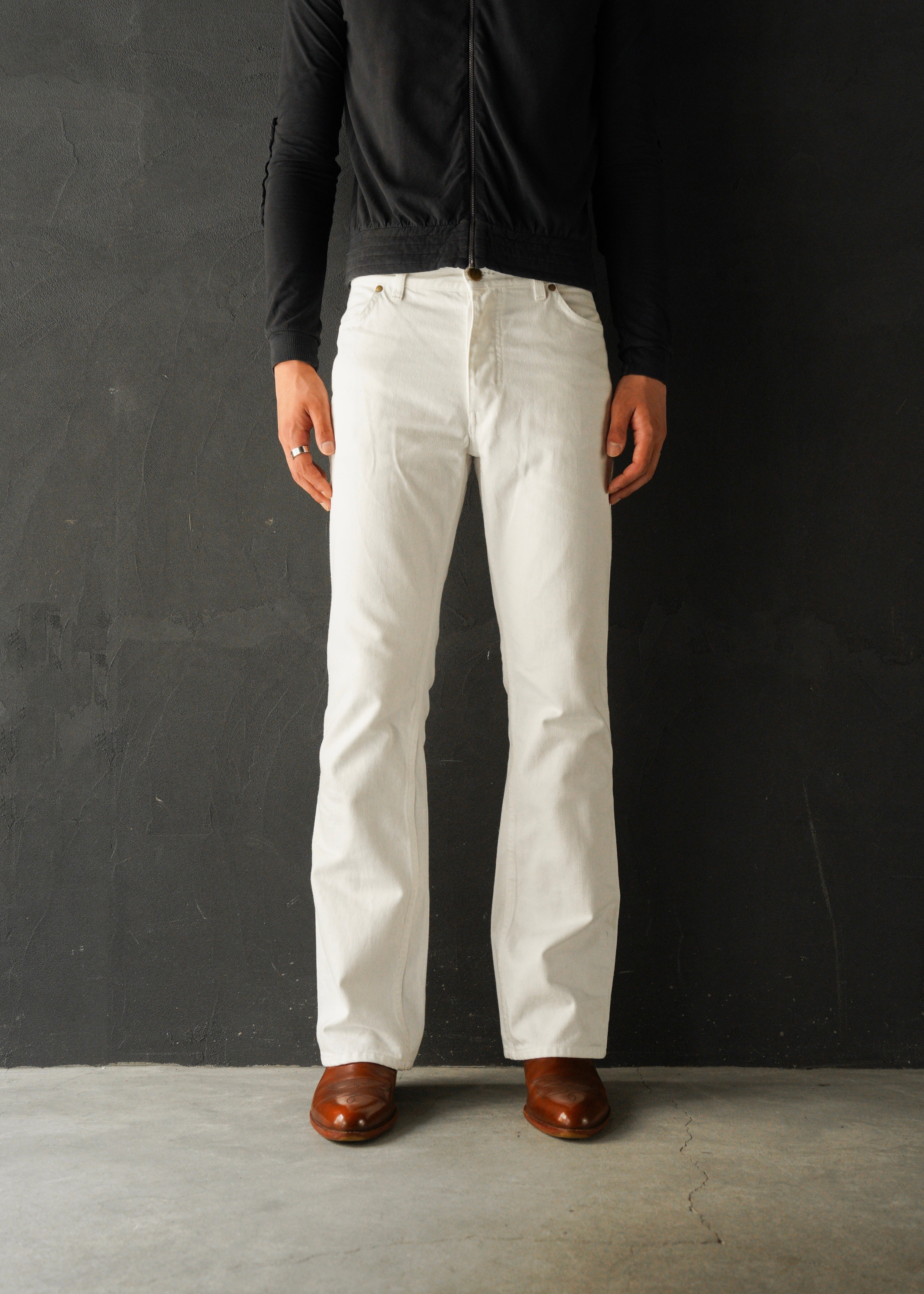 Yves saint laurent rive gauche by Tom Ford bootcut cotton trousers