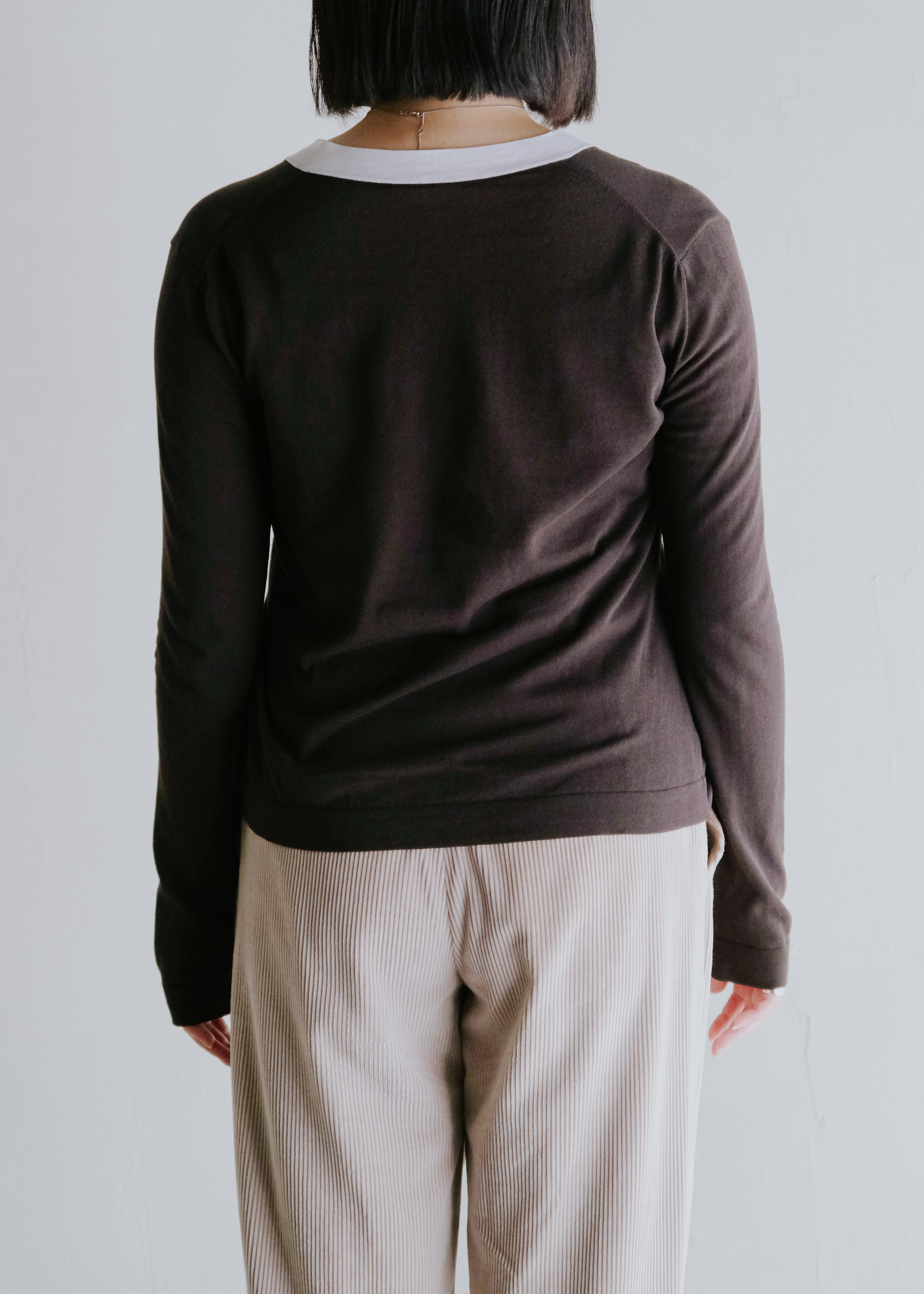 HERMÈS by Martin Margiela bi-color knit cardigan