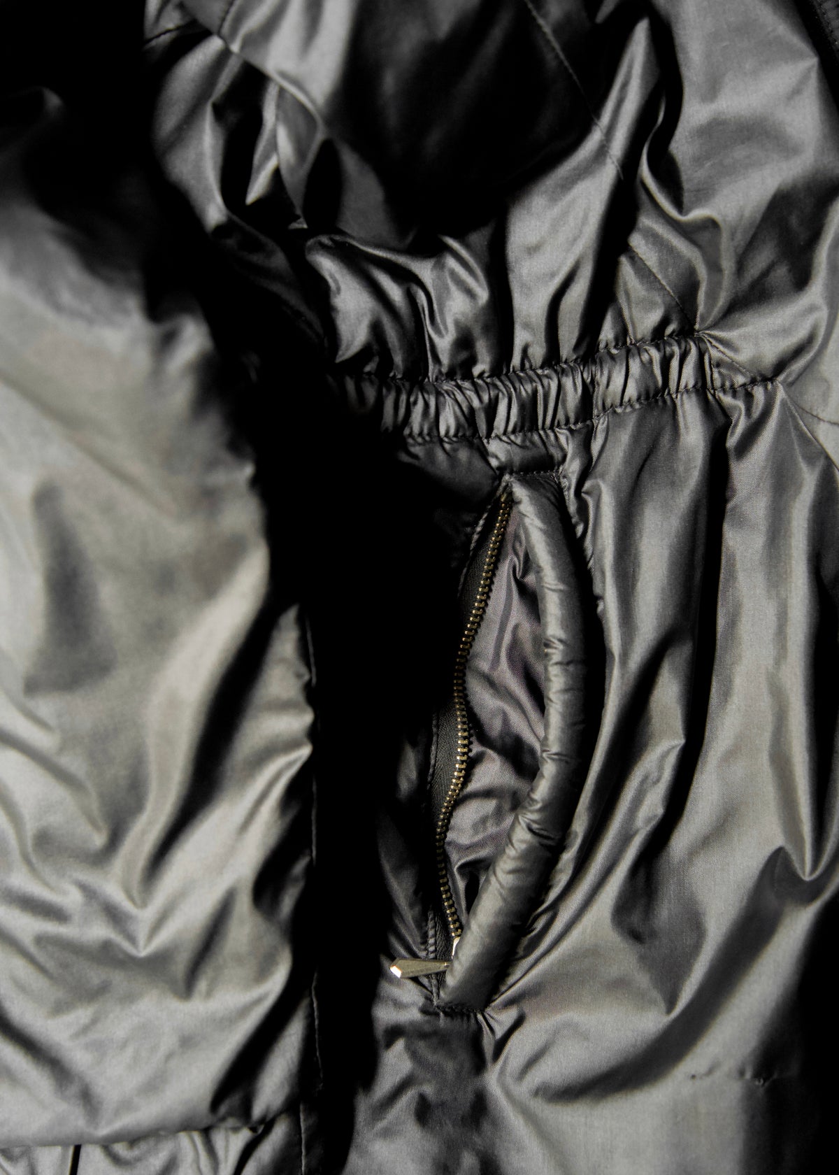 DIRK BIKKEMBERGS 99AW space collar zip up nylon jacket