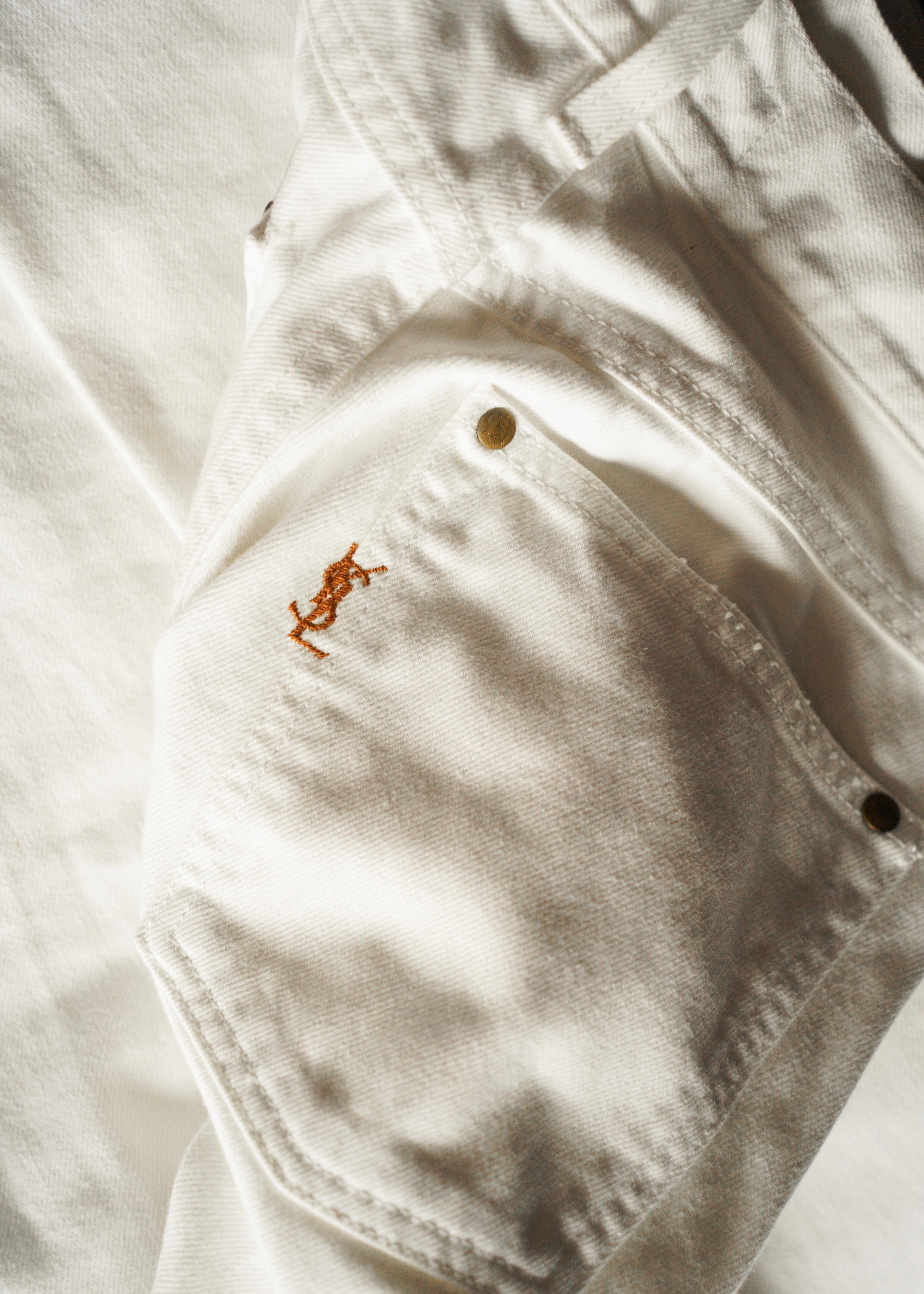 Yves saint laurent rive gauche by Tom Ford bootcut cotton trousers
