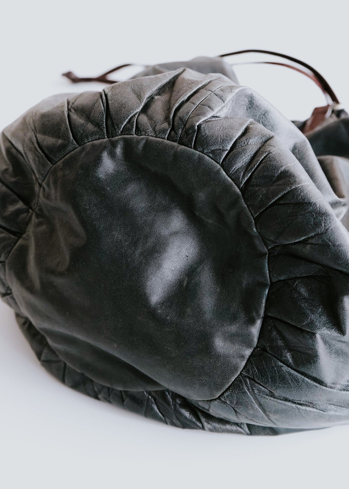 MARNI 07AW gathered leather hobo bag