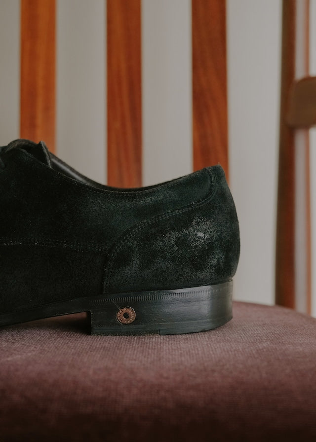 00's DOLCE & GABBANA pointed toe suede leather shoes