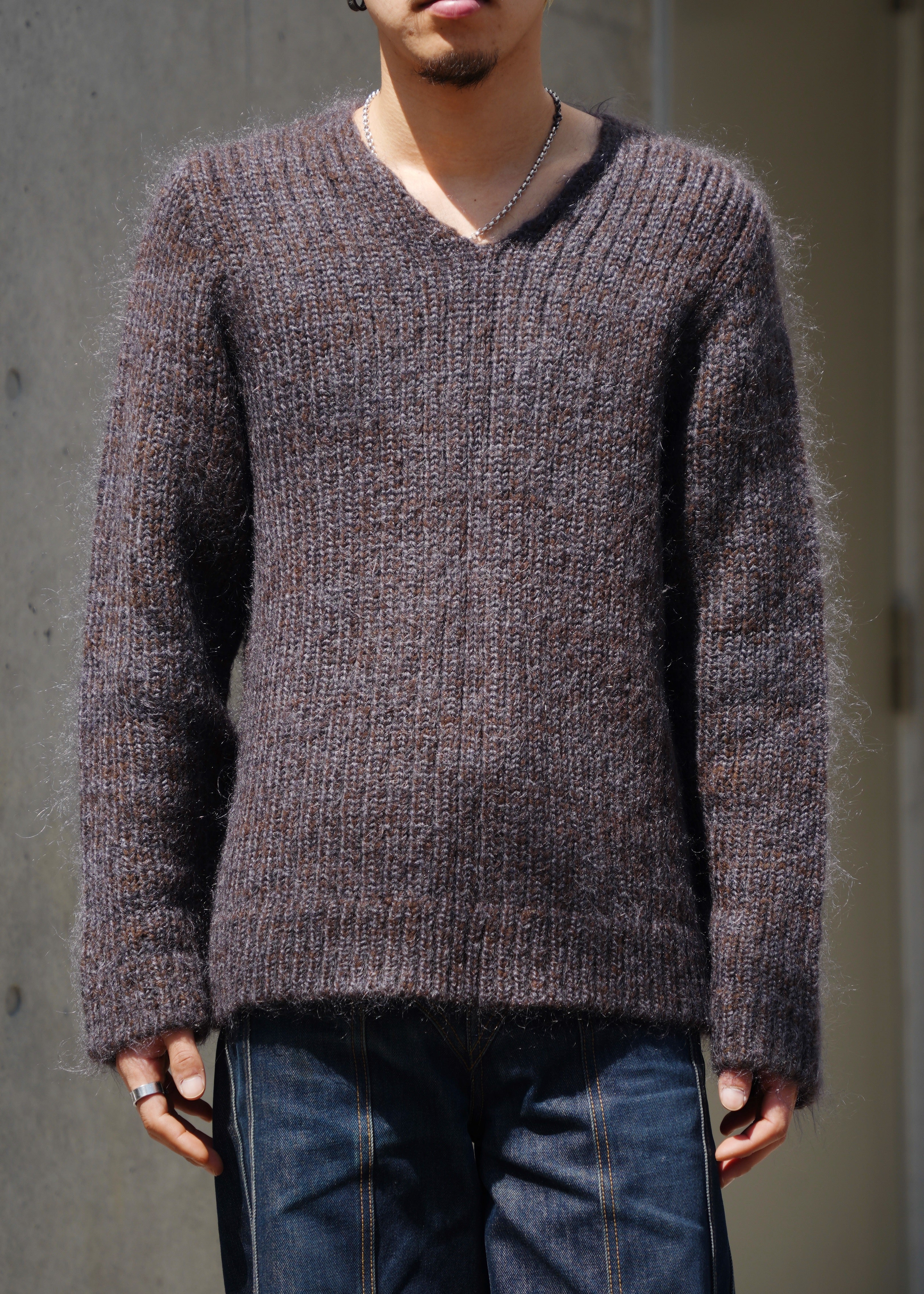 A.P.C. アーペーセー 90年代 Vネック ローゲージ モヘアニット セーター ヴィンテージ アーカイブ メンズ