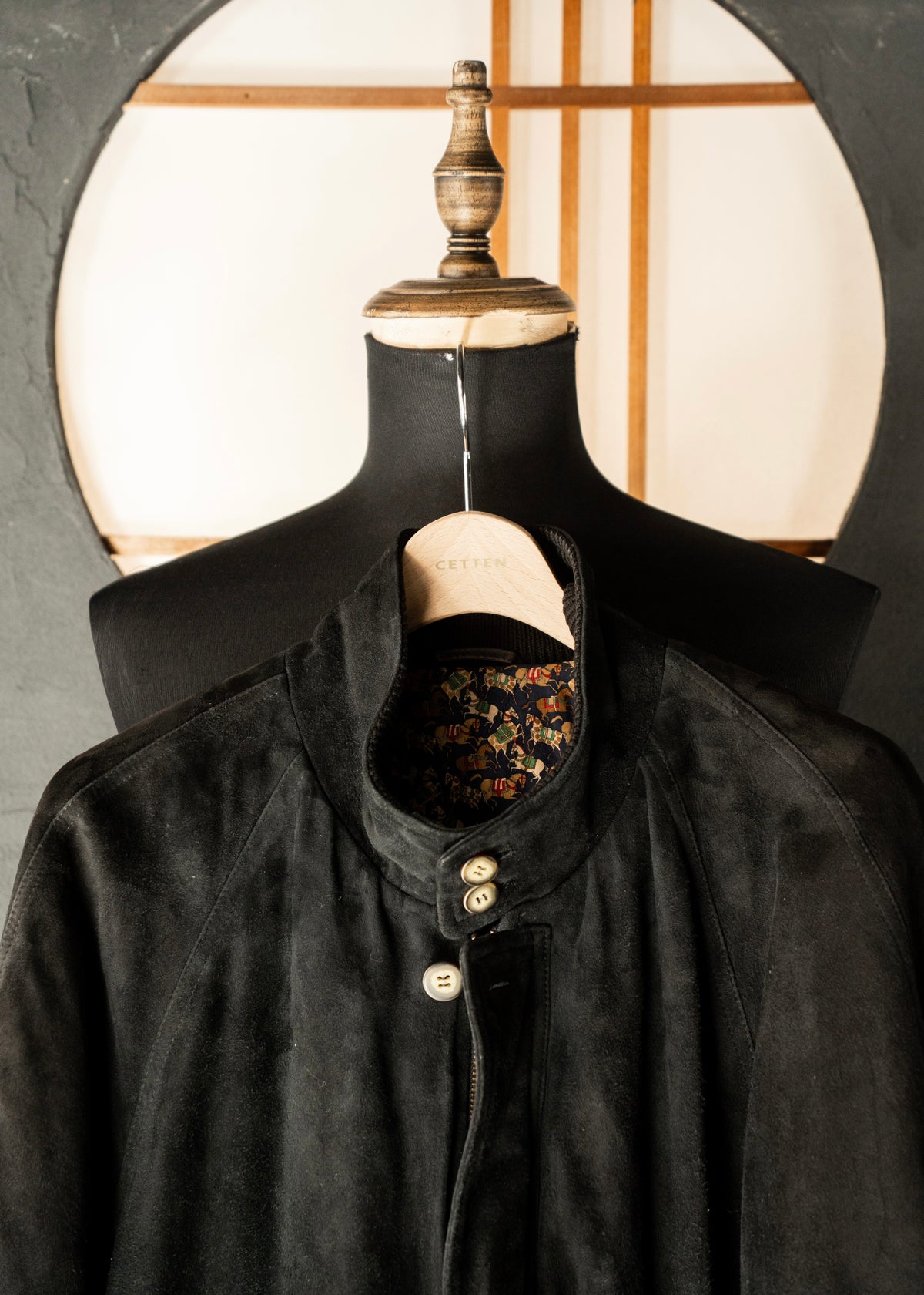 90-00’s Salvatore Ferragamo suede leather valstar jacket