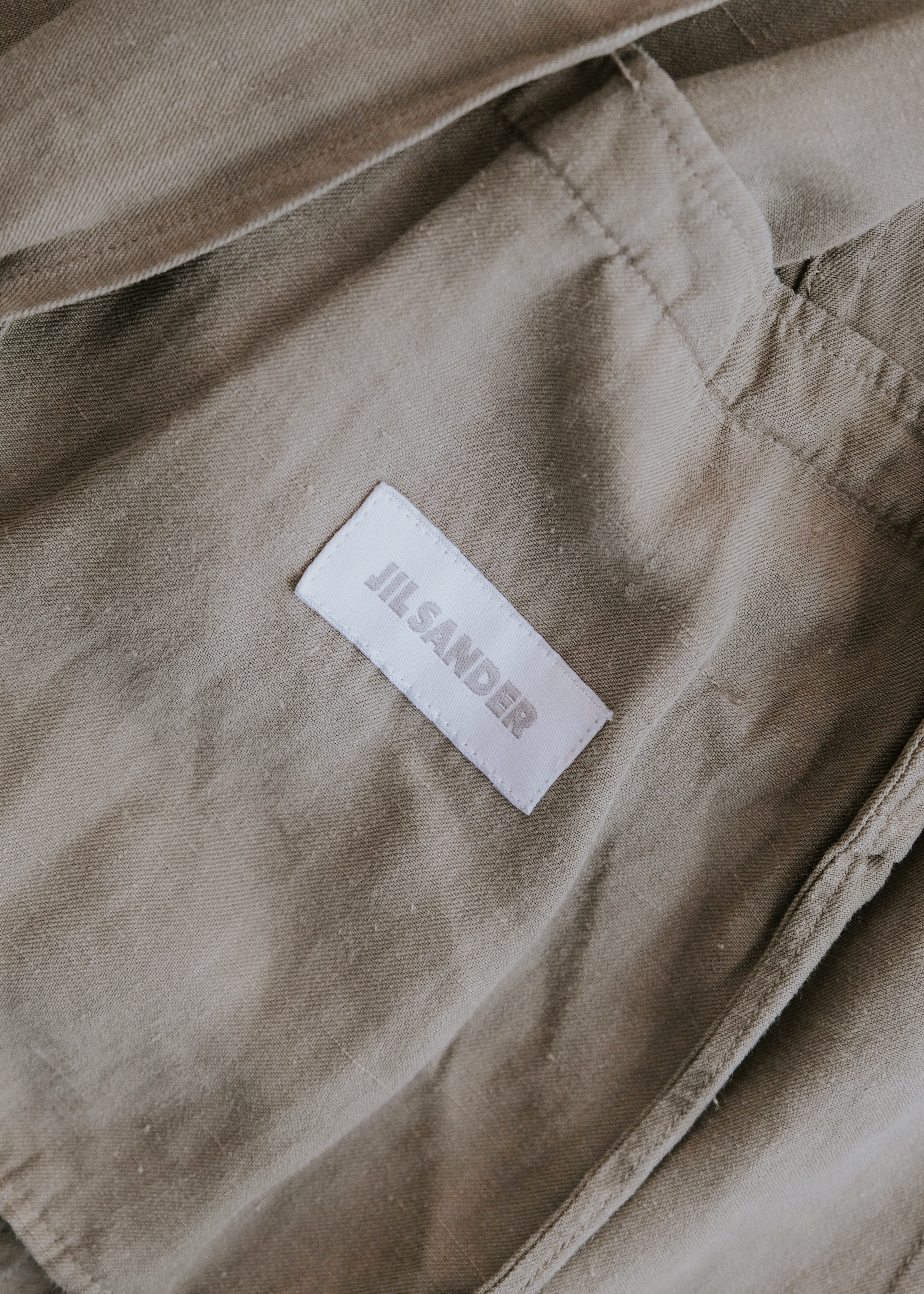 00's JIL SANDER 2B linen tailored jacket