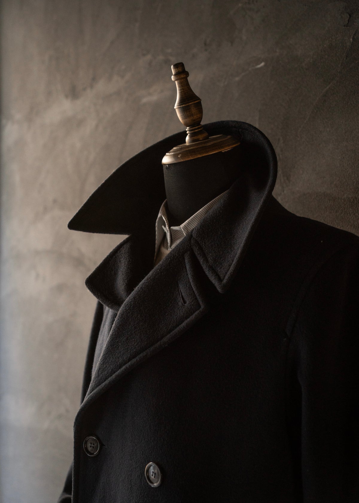 90’s agnes b. homme cashmere blend wool p coat