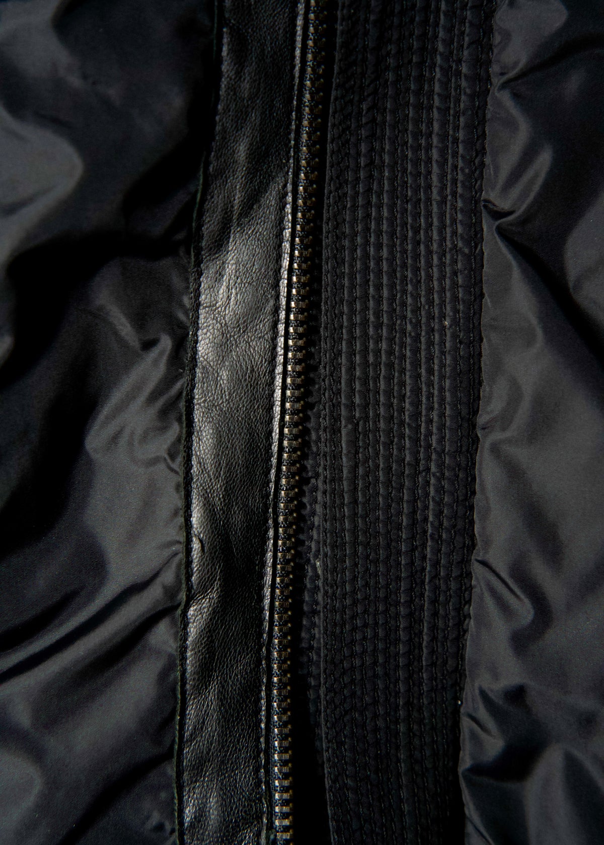 00’s EMPORIO ARMANI double zip up multi pocket nylon jacket