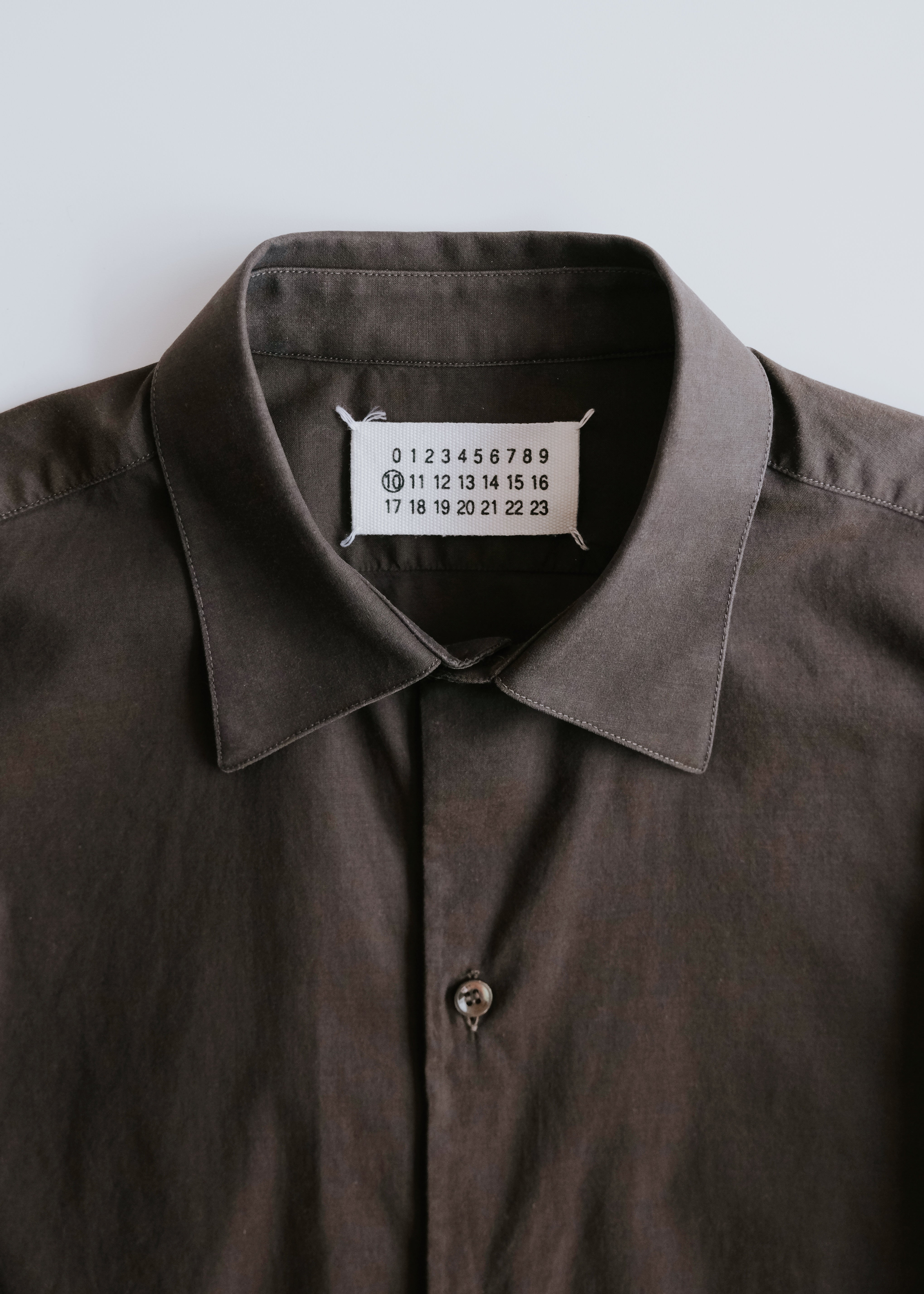Early 00's Martin Margiela french front regular collar shirt