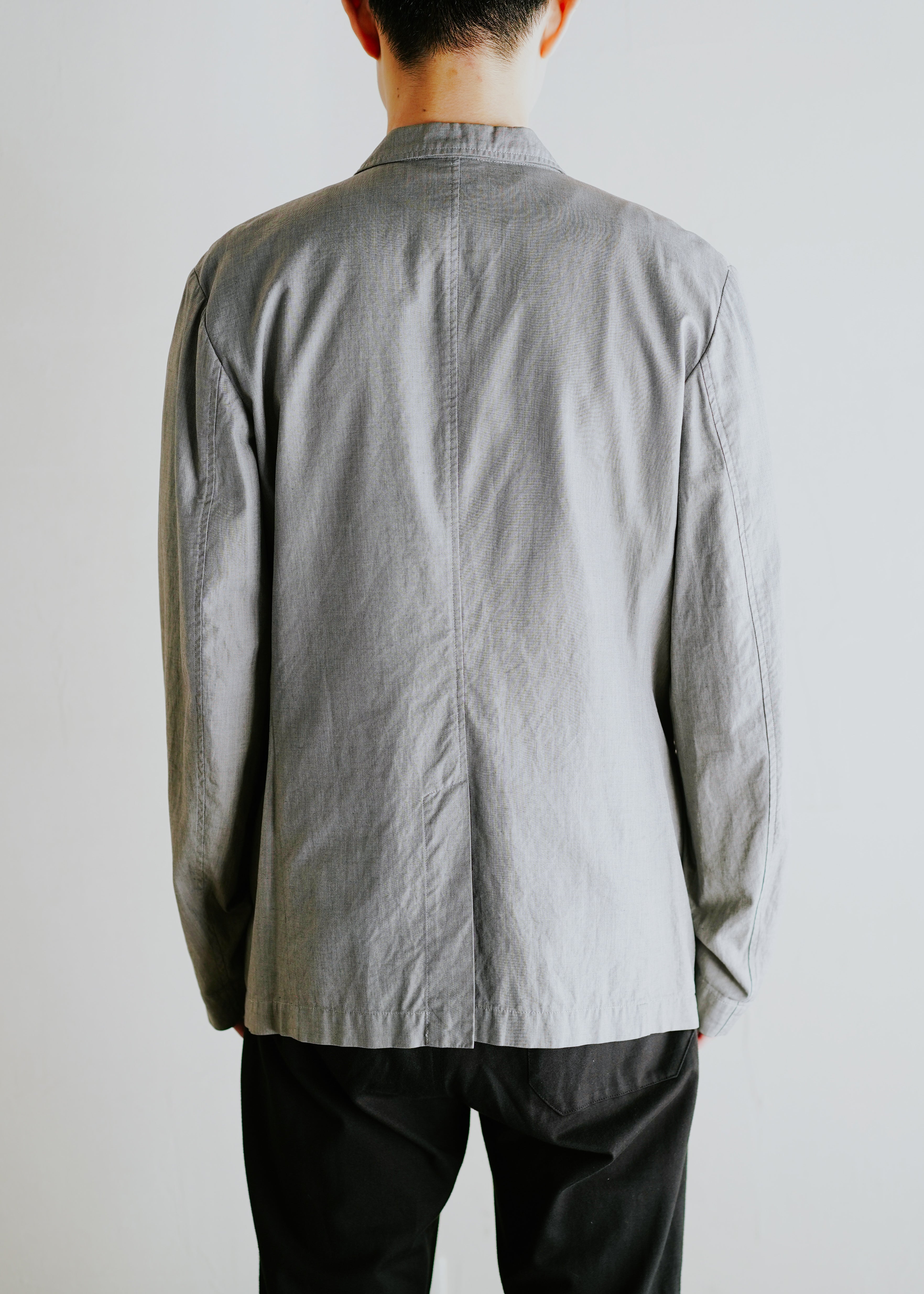 DRIES VAN NOTEN 98SS cotton 3 button fake flap buttonhole tailored jacket