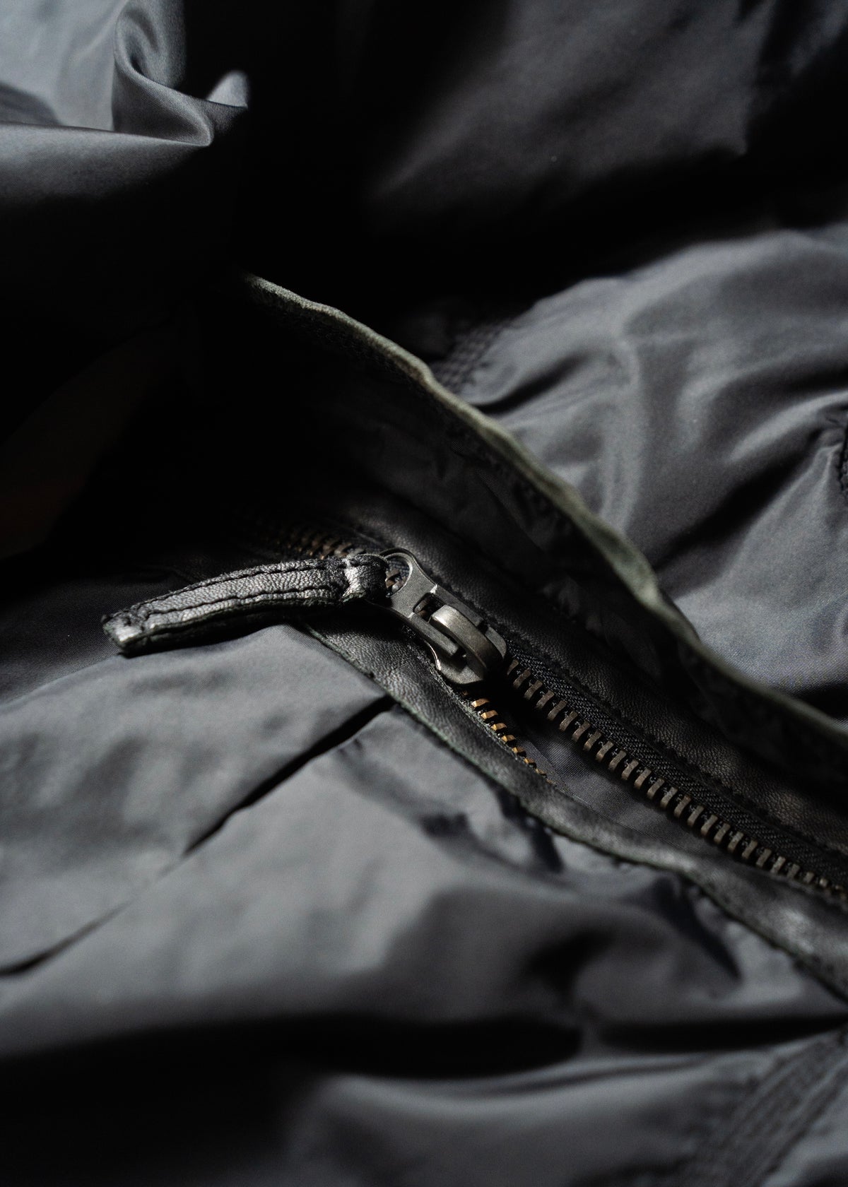 00’s EMPORIO ARMANI double zip up multi pocket nylon jacket