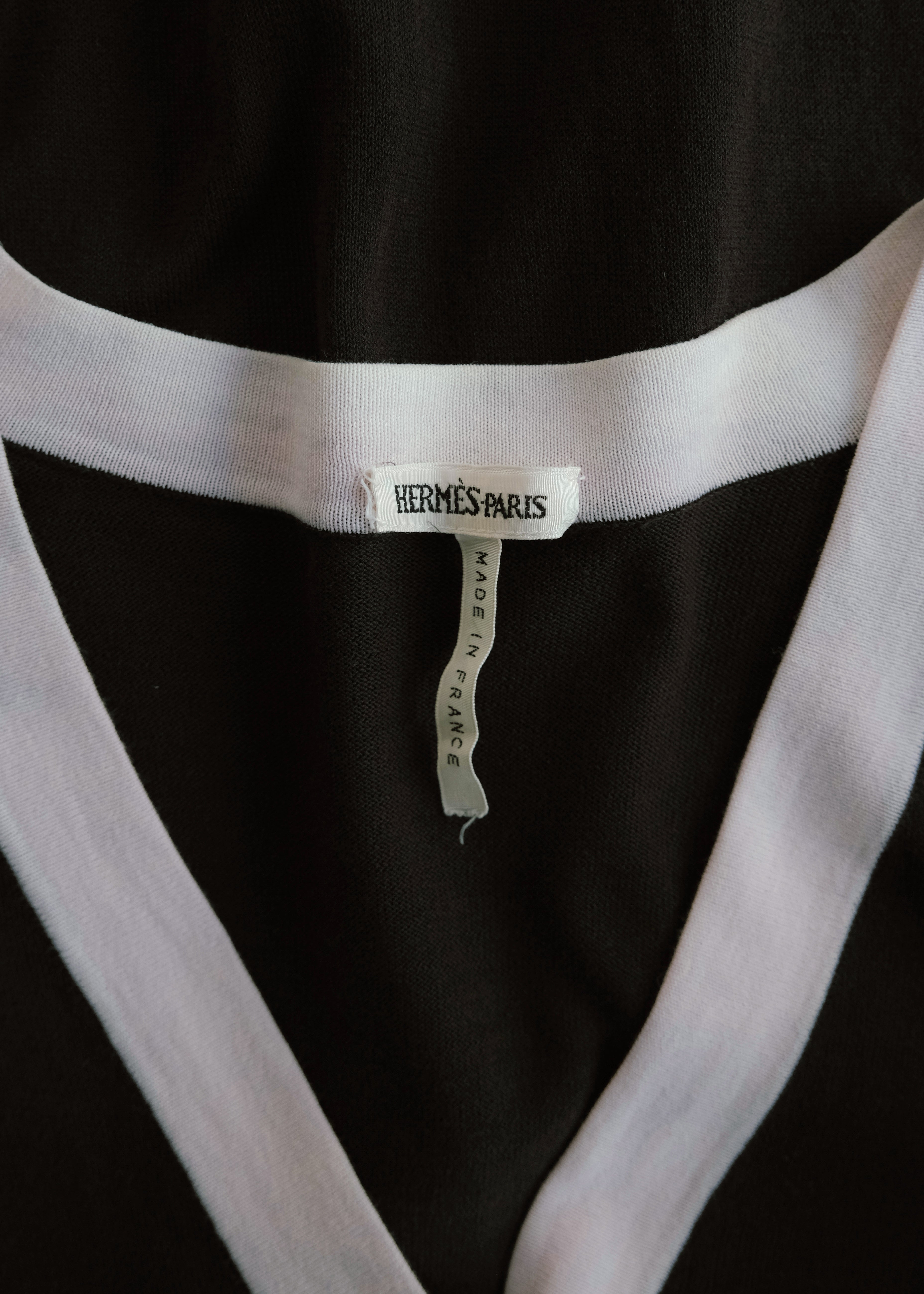 HERMÈS by Martin Margiela bi-color knit cardigan