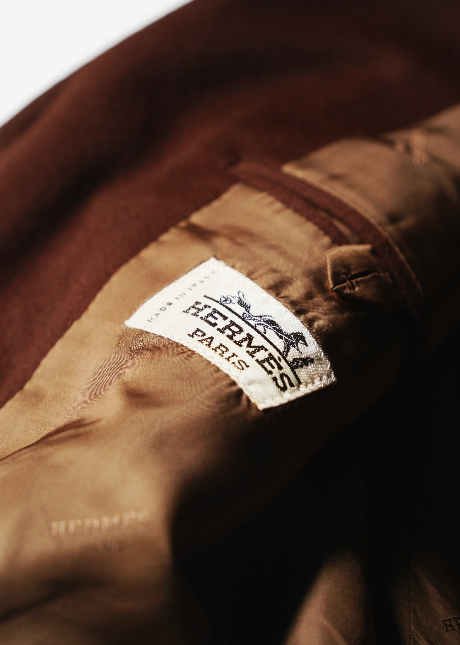 HERMÈS pure cashmere single 3b tailored jacket