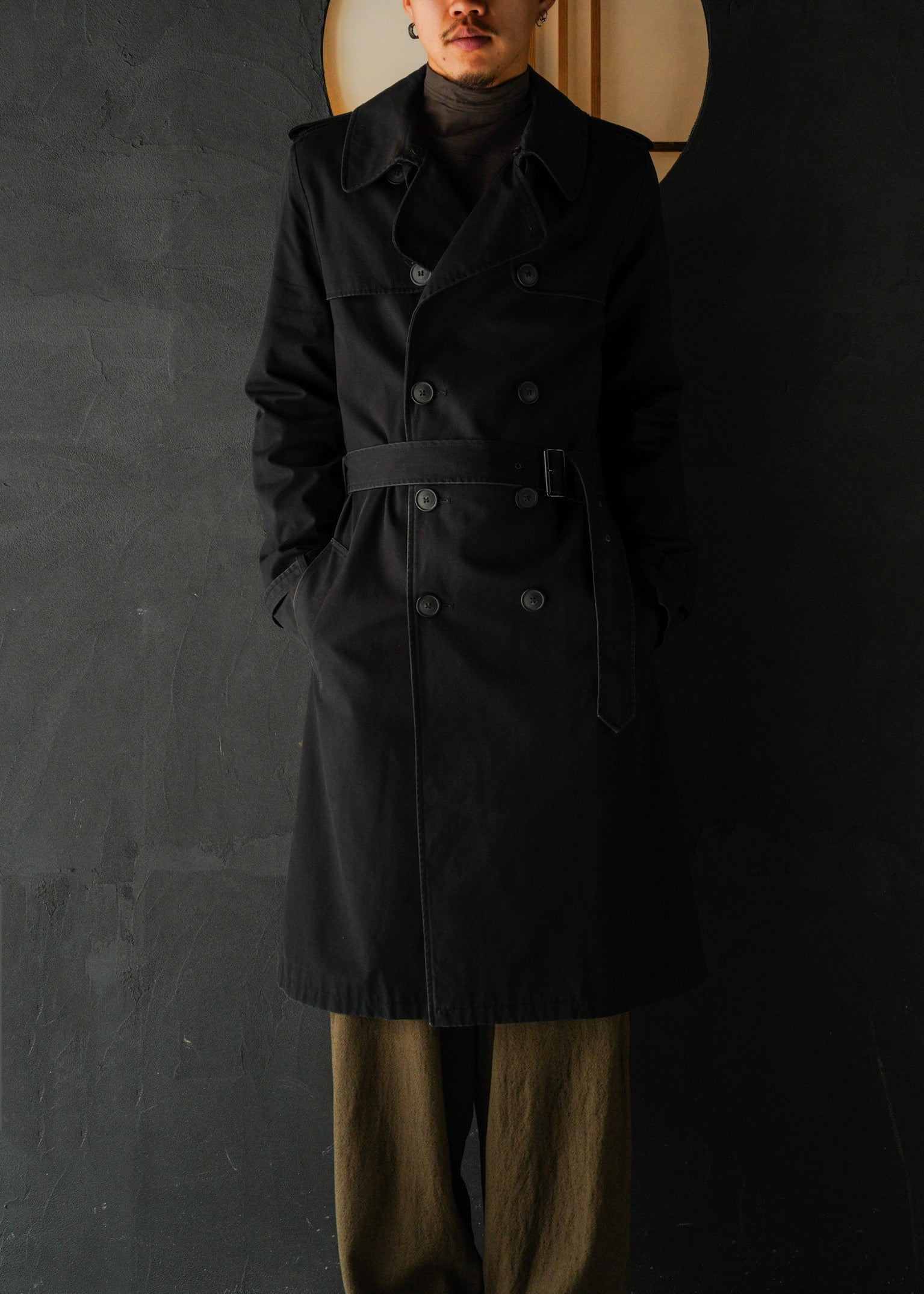 90's-00's A.P.C. cotton trench coat