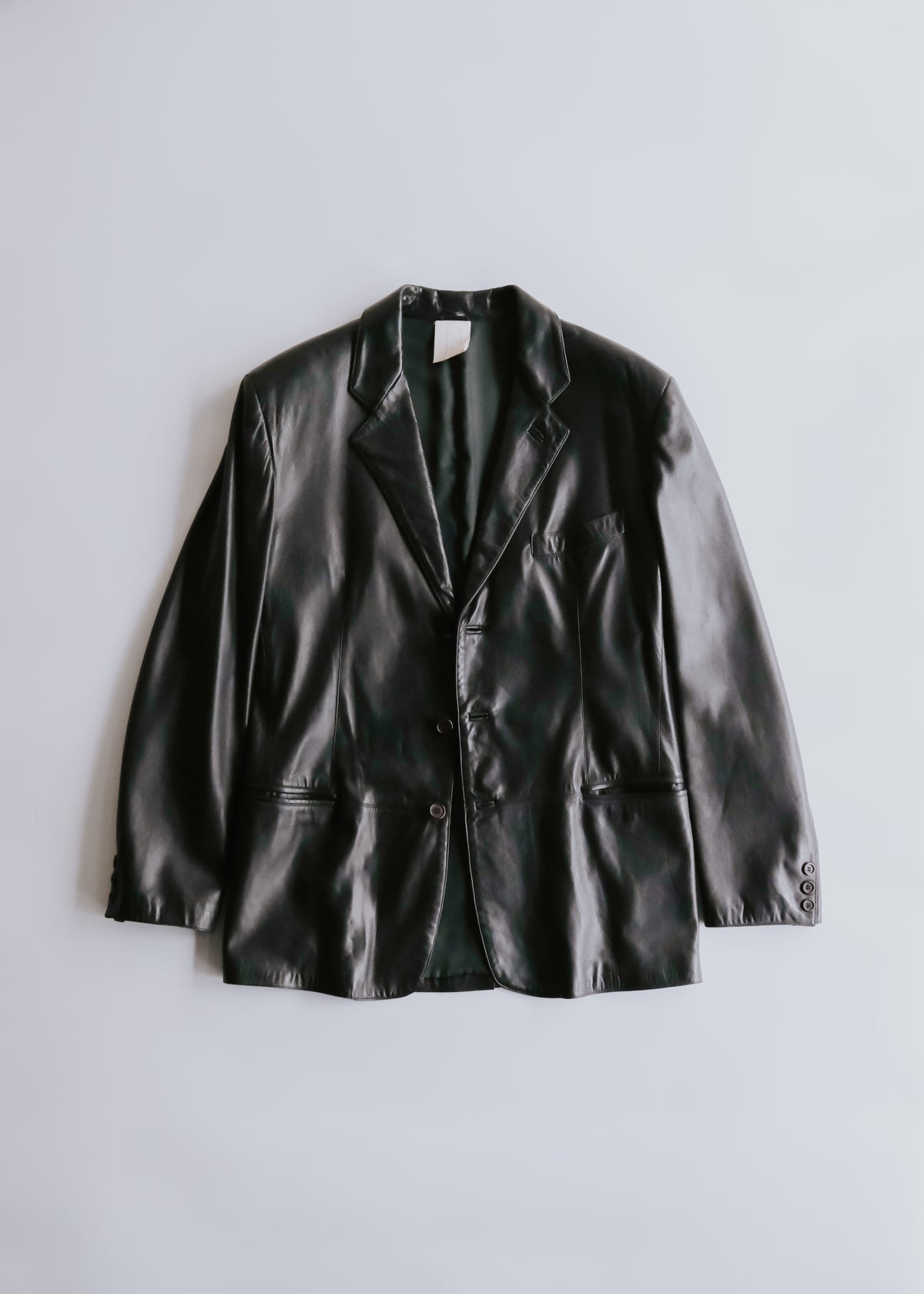 90-00's RUFFO genuine leather 3B tailored jacket