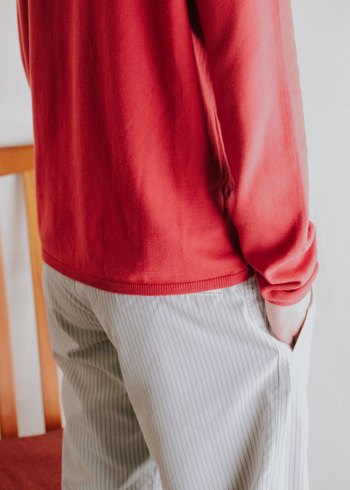 00's Cruciani cotton crew neck cut and sew