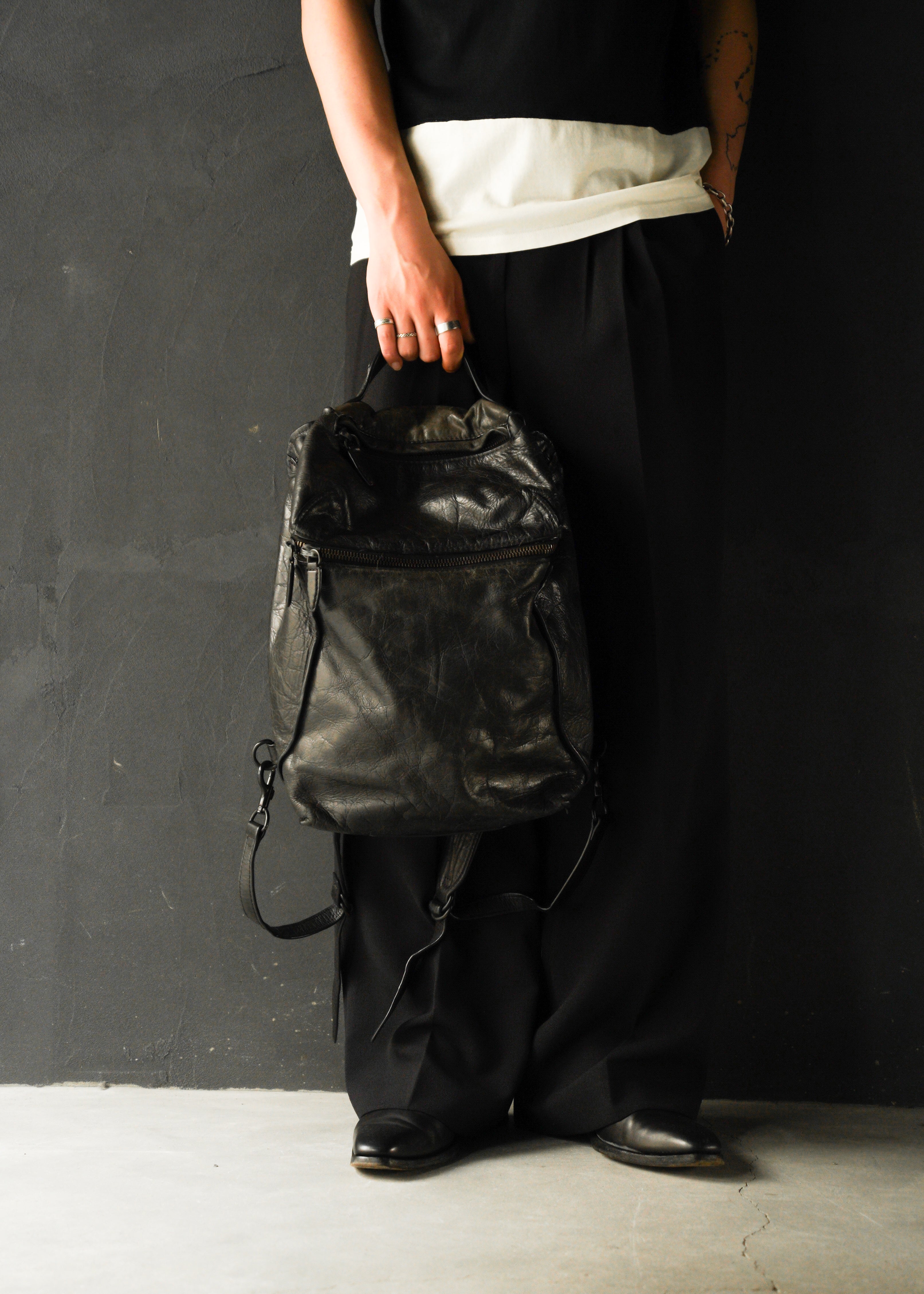 Alexander Wang mulch pocket 2 way leather backpack