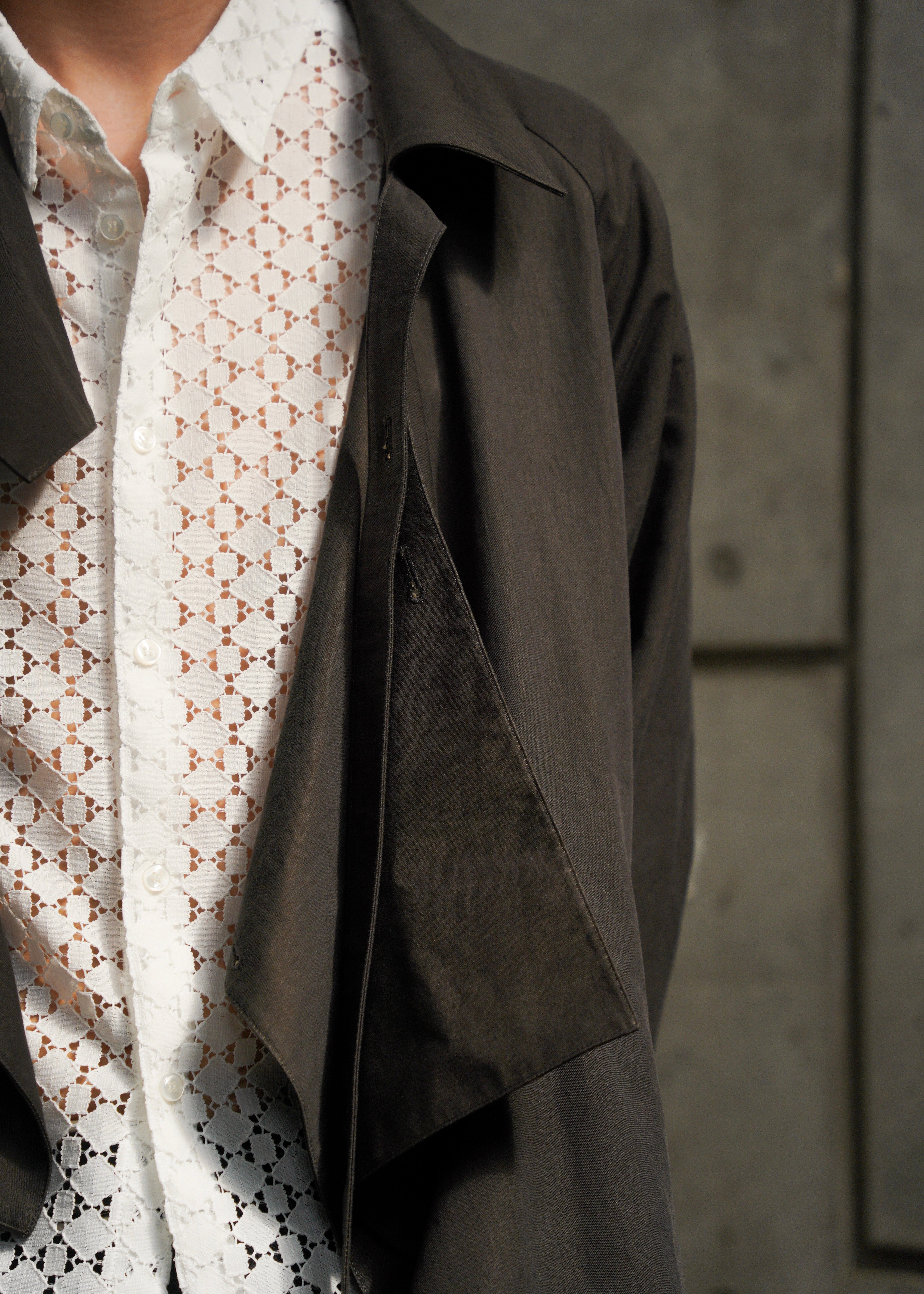 POST ARCHIVE FACTION PAF 2026SS Trimmed Coat Earth ベージュ 新品 メンズ Osaka Japan