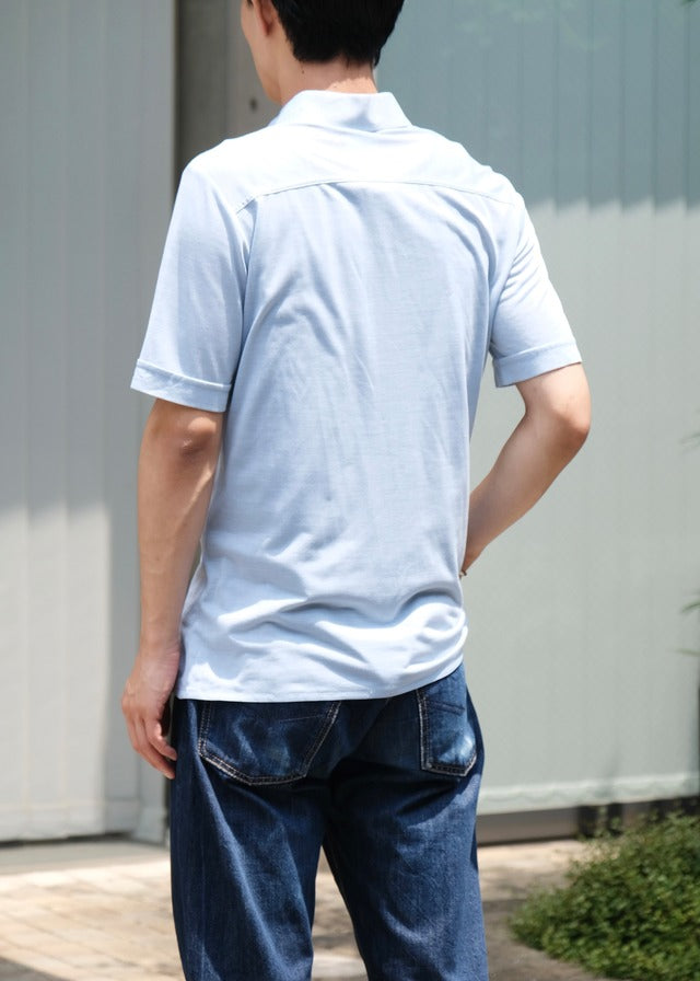 70’s- Euro vintage regular collar short sleeve shirt