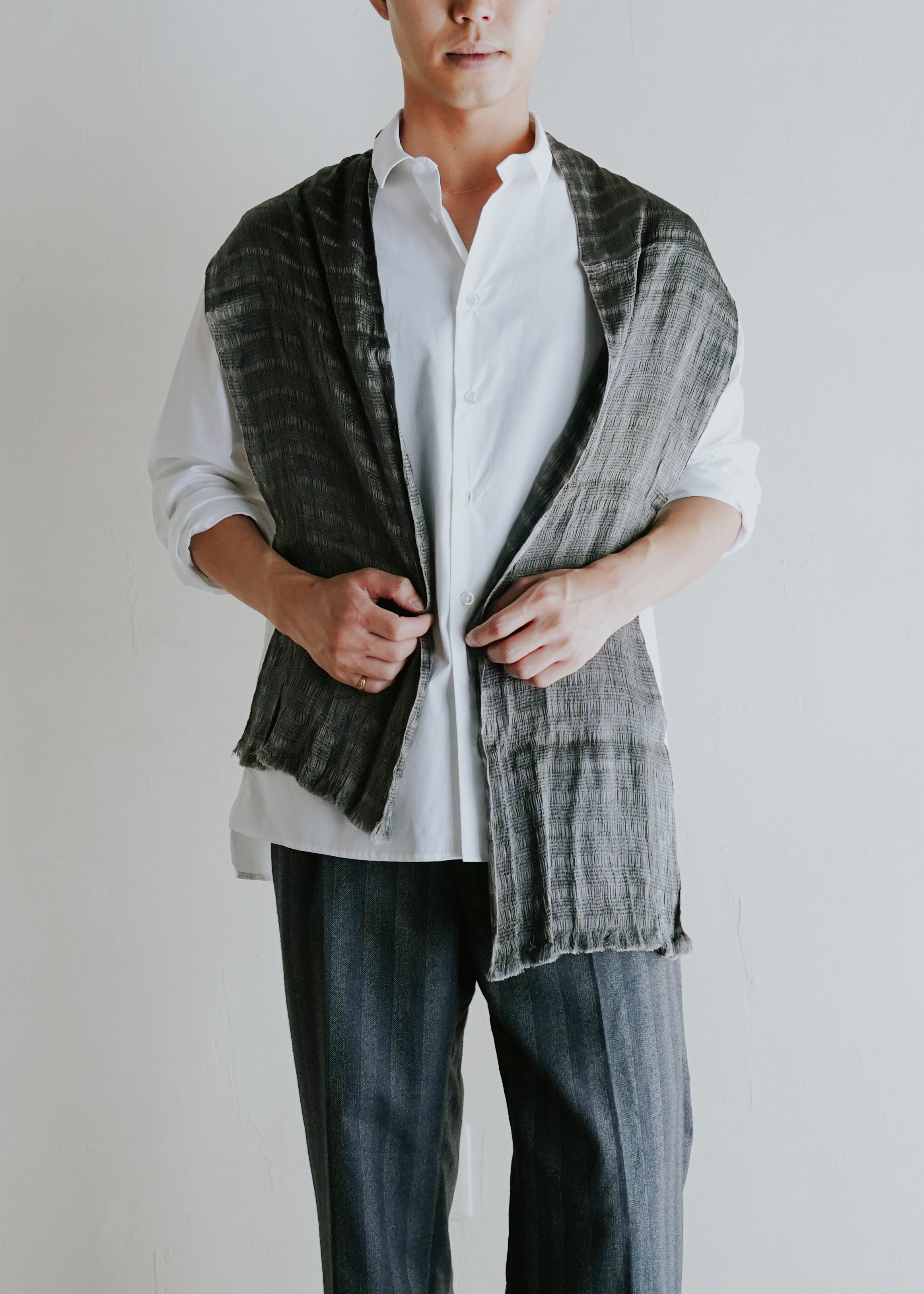 1980's deadstock silk stole made in Japan