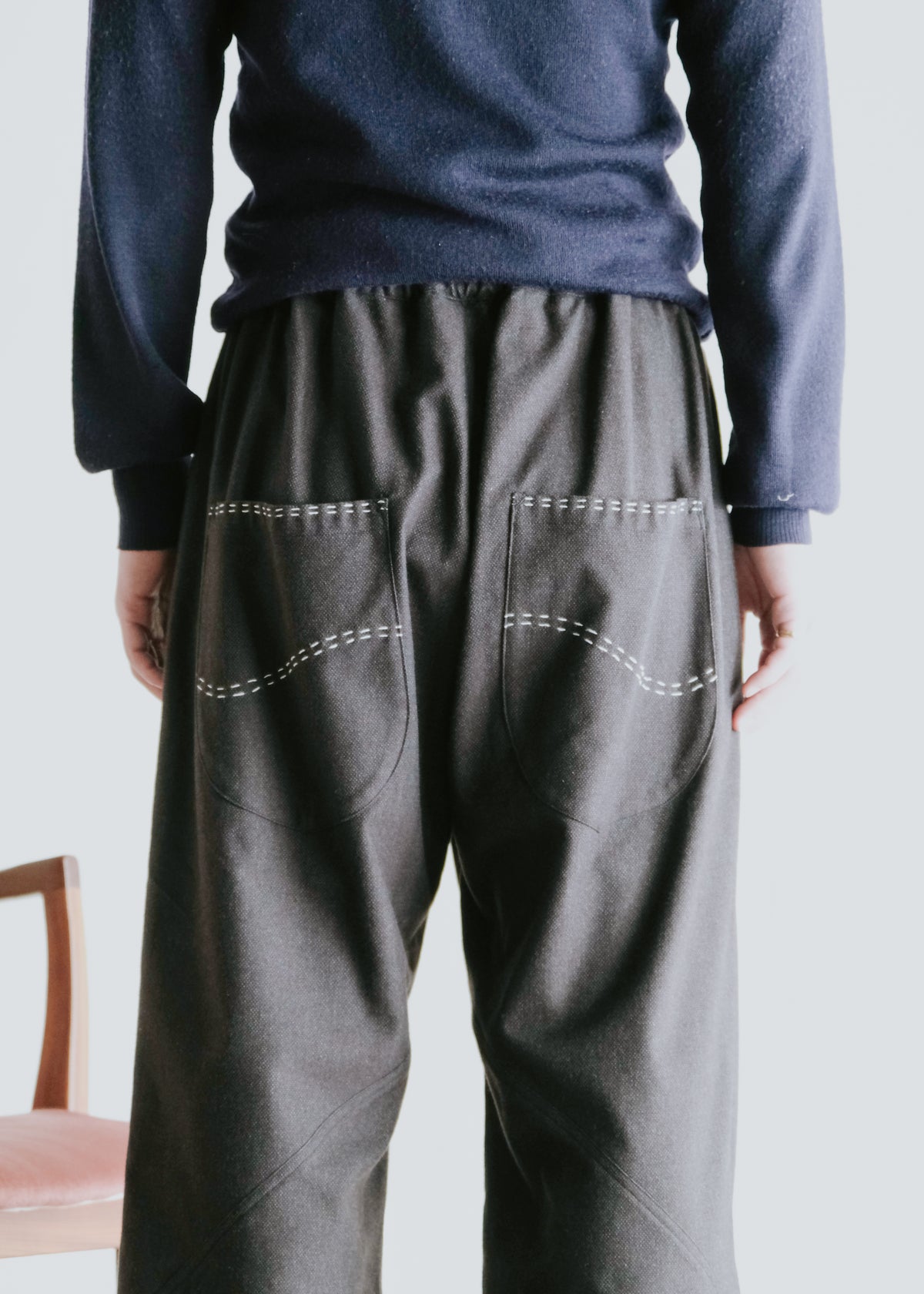 HOMO LUDENS 26AW Y.M. Jockey easy パンツ Black メンズ