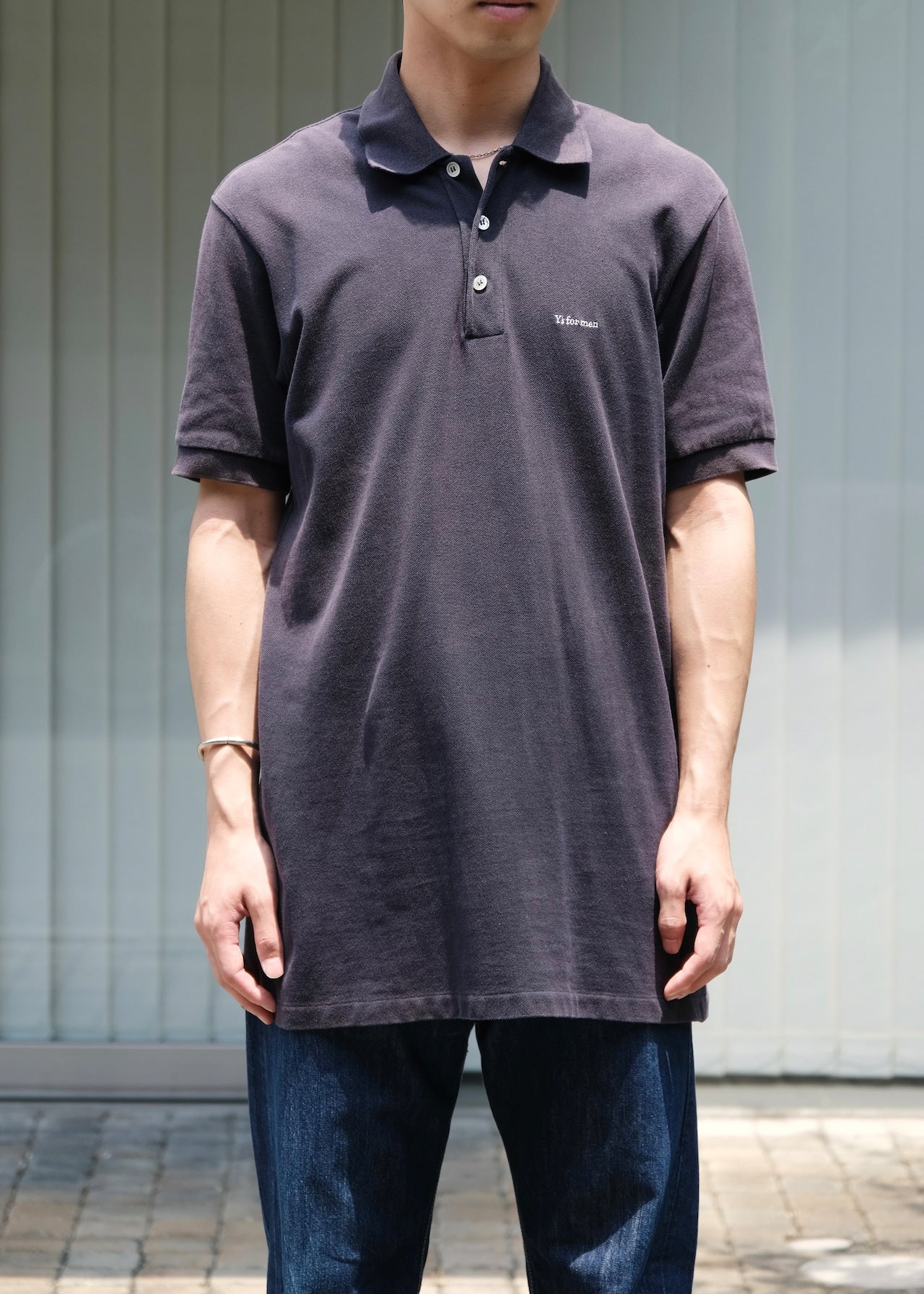 80’s- Y's for men 3 button polo shirt