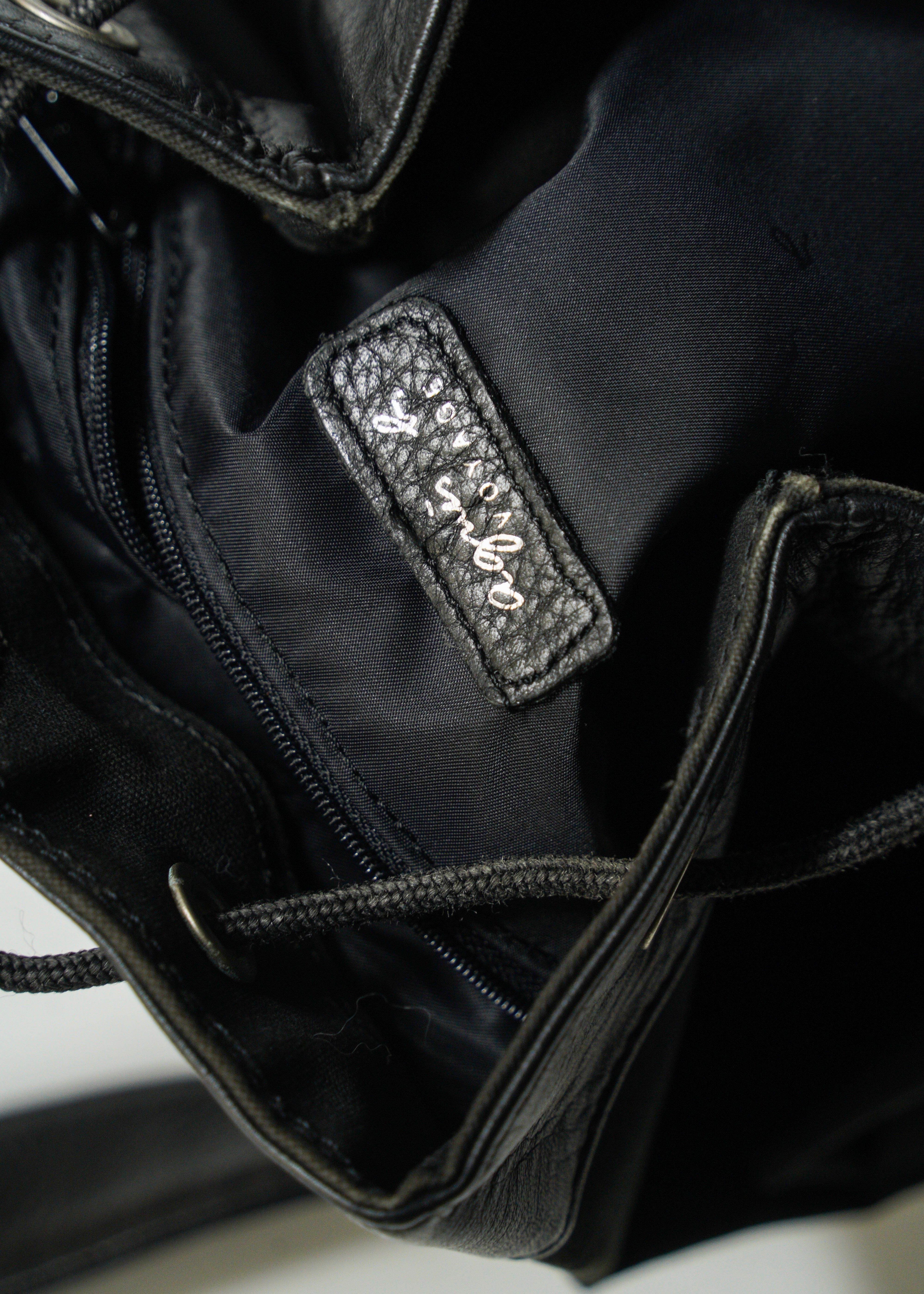90-00’s ages b. VOYAGE switching leather bonsac shoulder bag