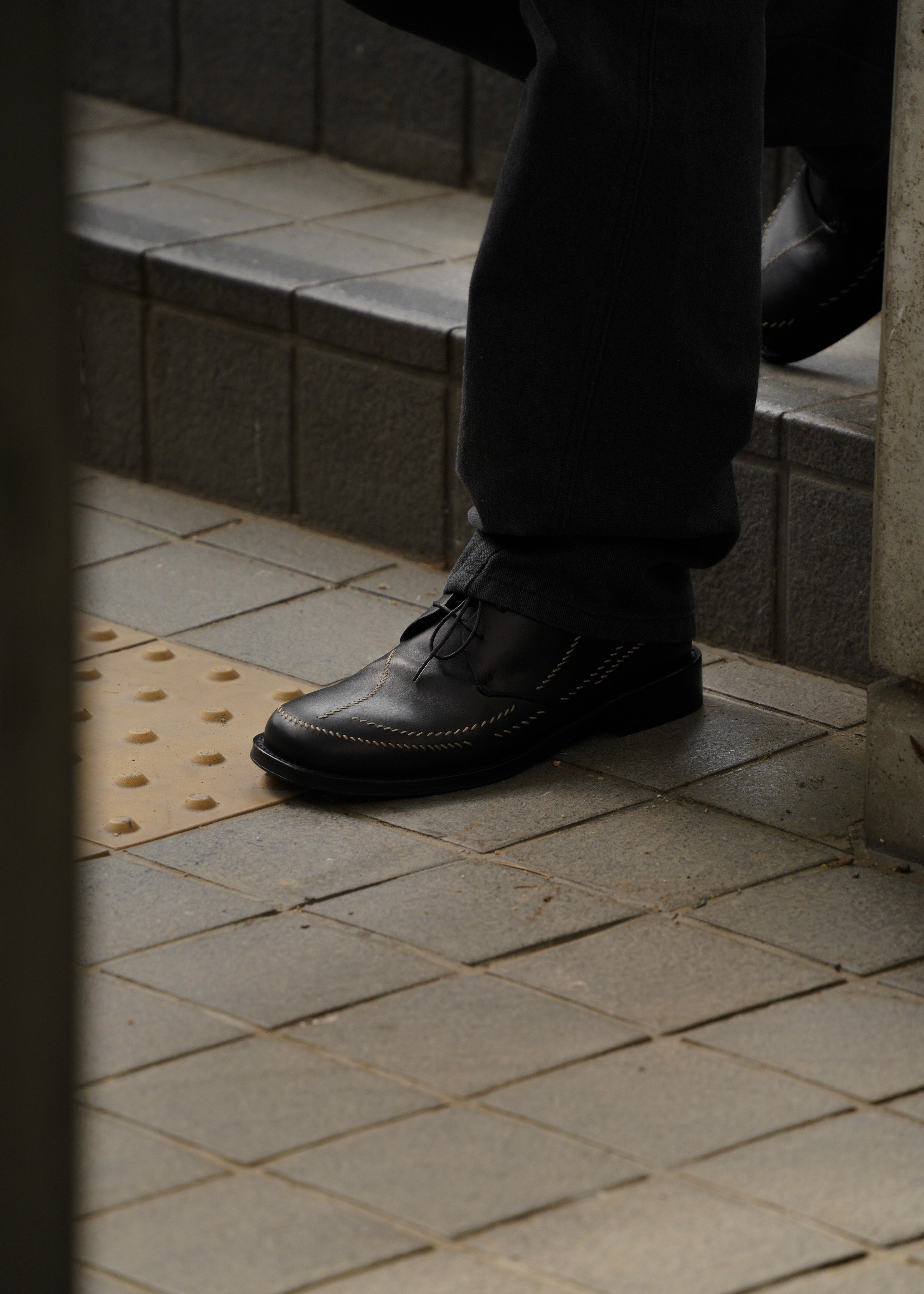 POST ARCHIVE FACTION 26SS SASHIKO Derby / Matt Black