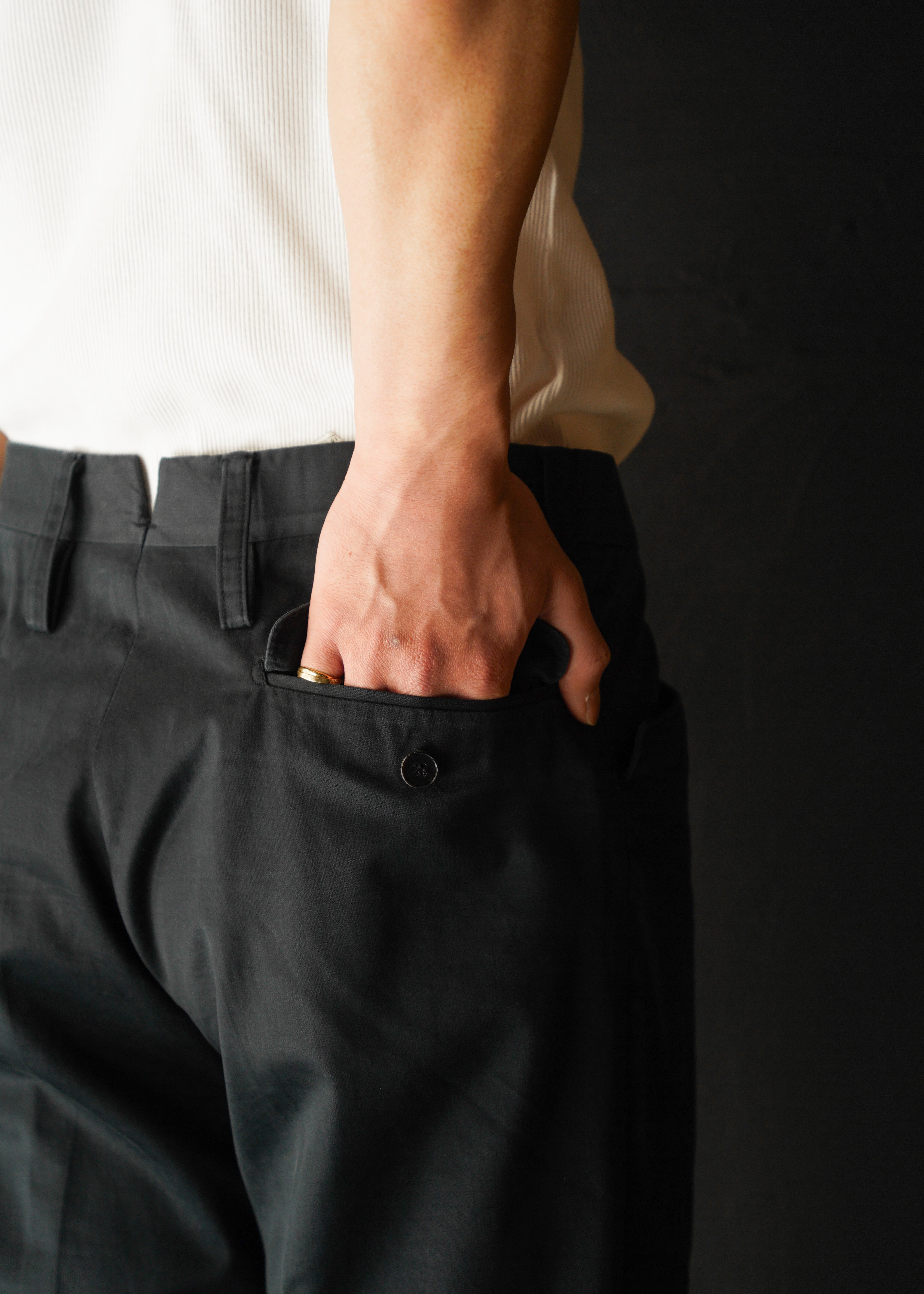 GUCCI by Tom Ford 2004SS tapered cotton trousers