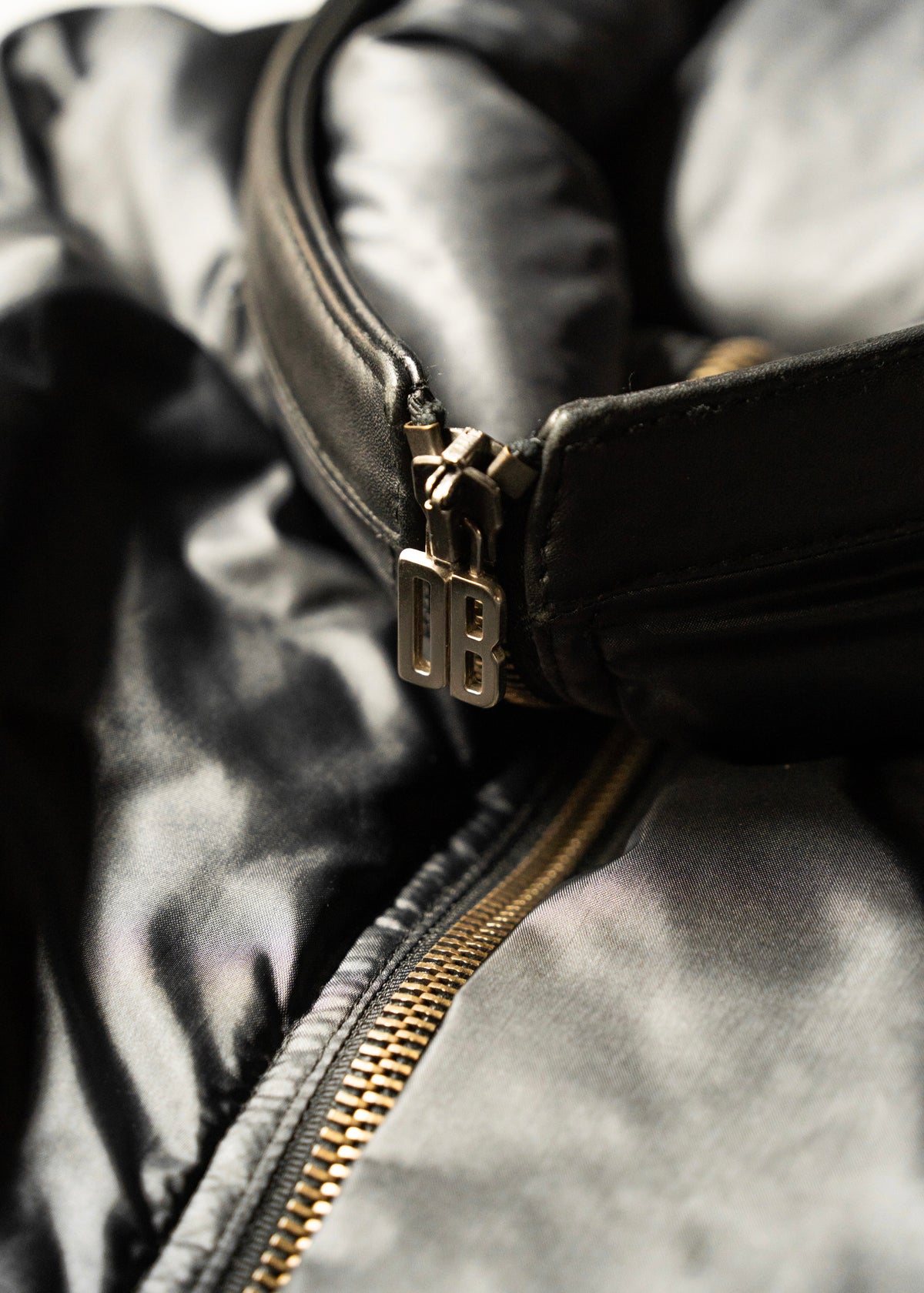 DIRK BIKKEMBERGS 99AW space collar zip up nylon jacket