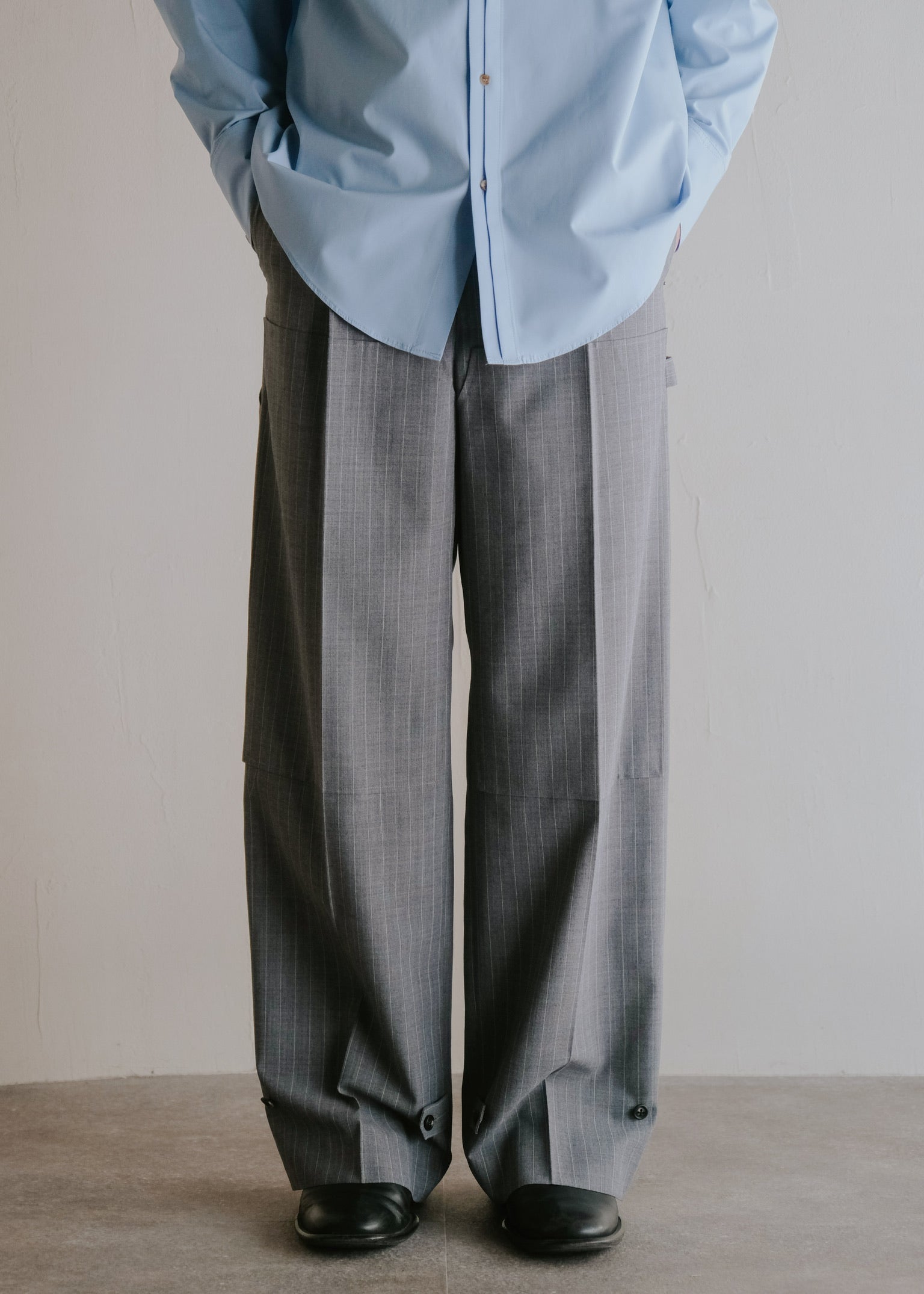 SASAKI SATORU 26SS single tucked straight painter trousers