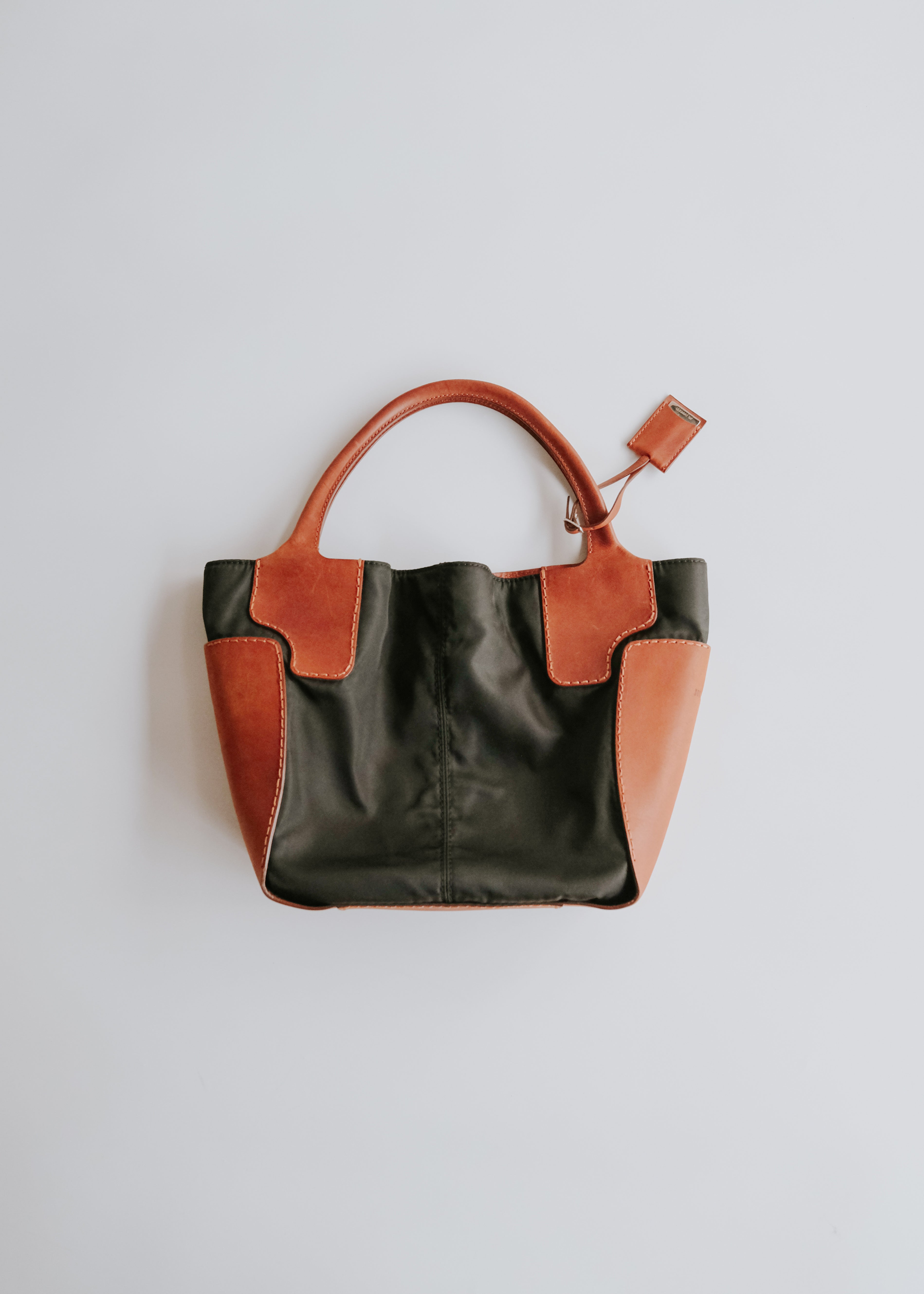 JIL SANDER switching leather hand bag