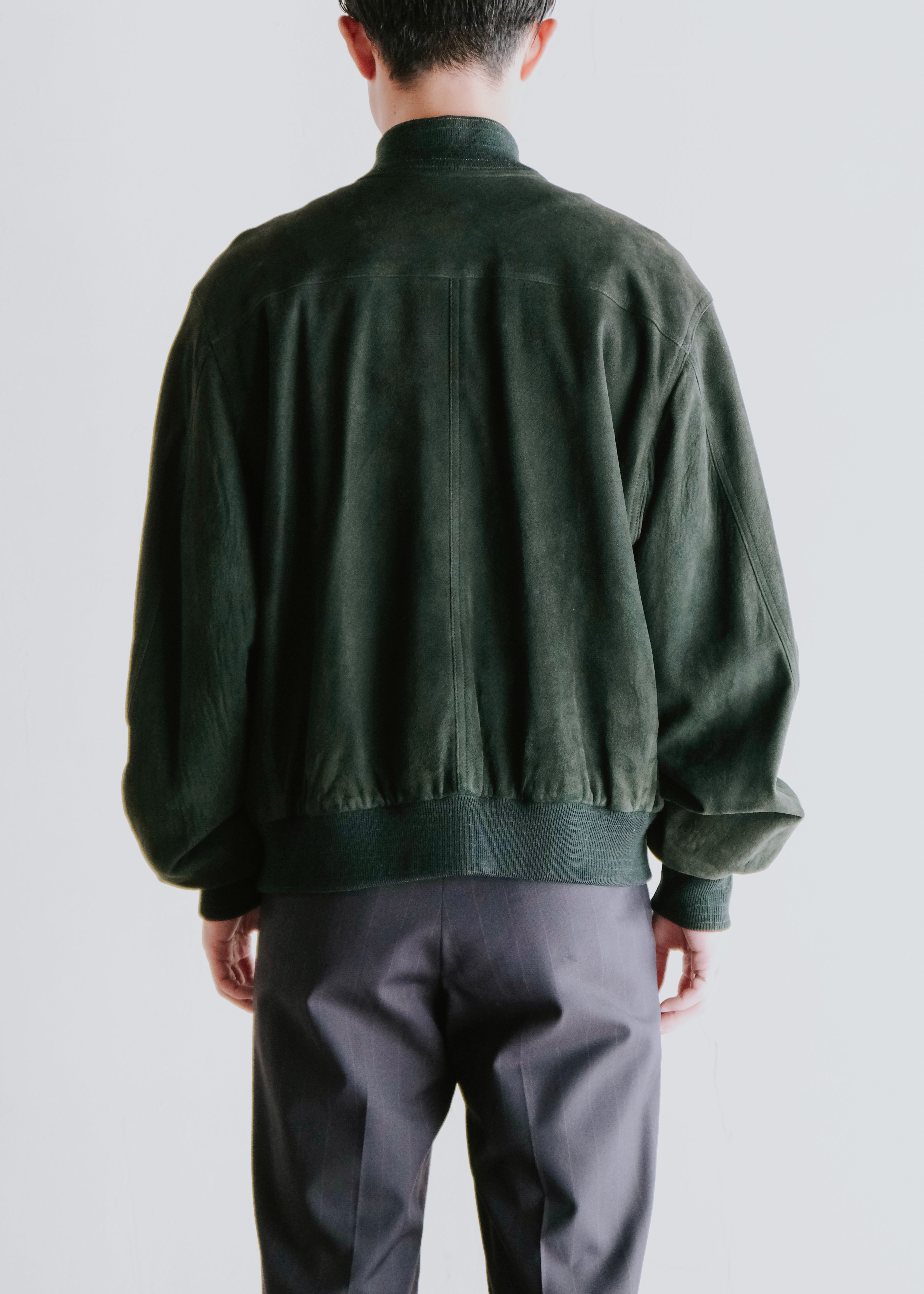 80-90's COACH suede leather bomber jacket